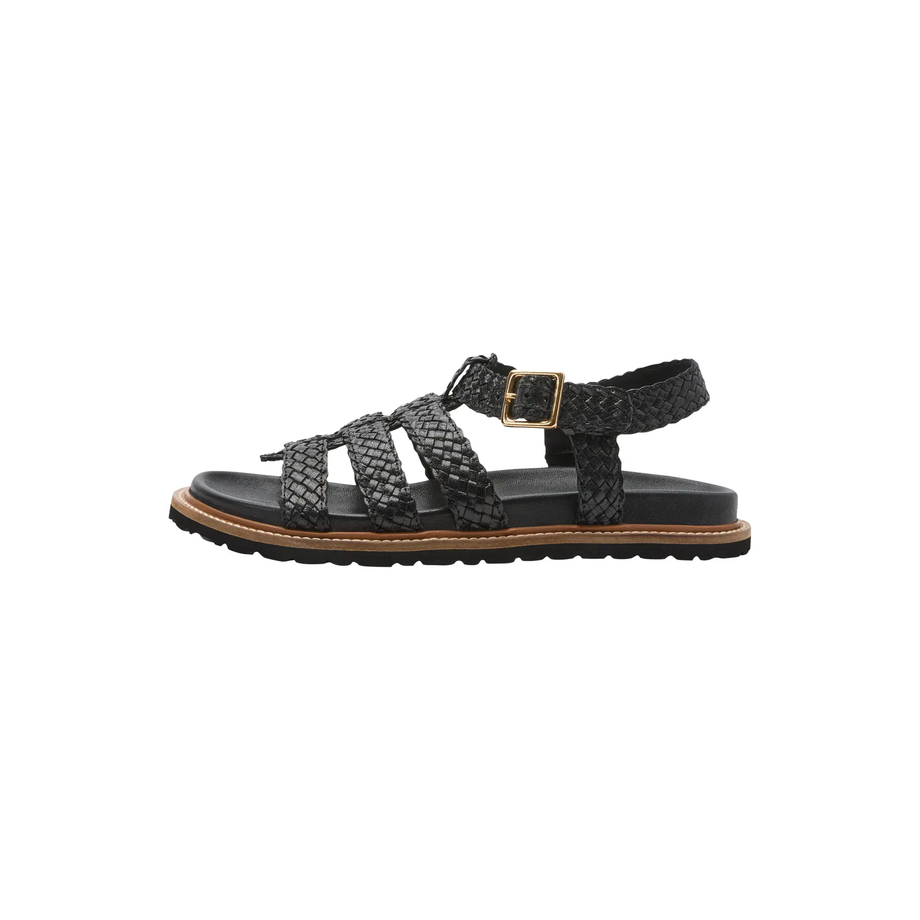 Sandali intrecciati in pelle liscia donna COMMA