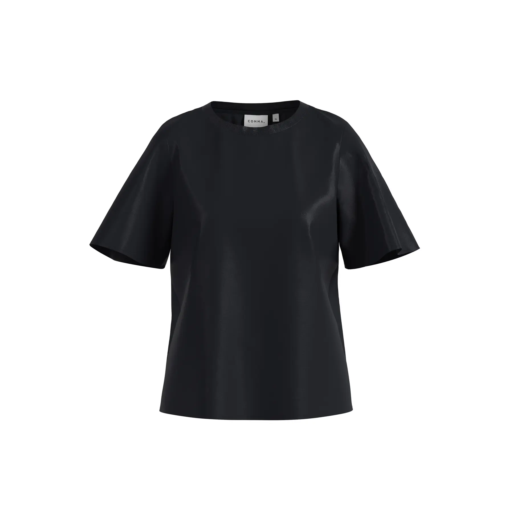 T-shirt in misto di materiali donna COMMA