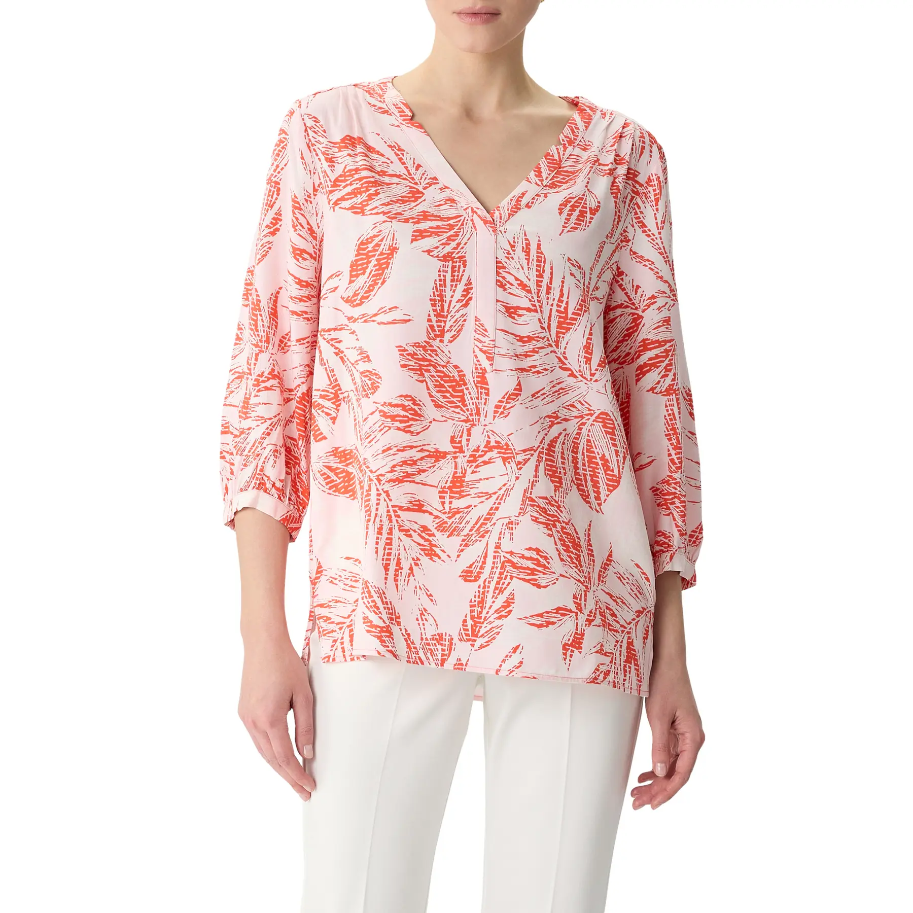Blusa a motivi stampati a maniche 3/4 donna COMMA