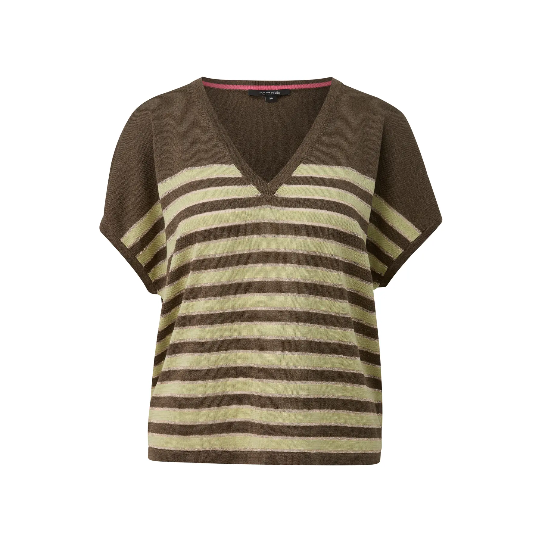 Kurzarmstrickpulli lässige Passform Damen COMMA