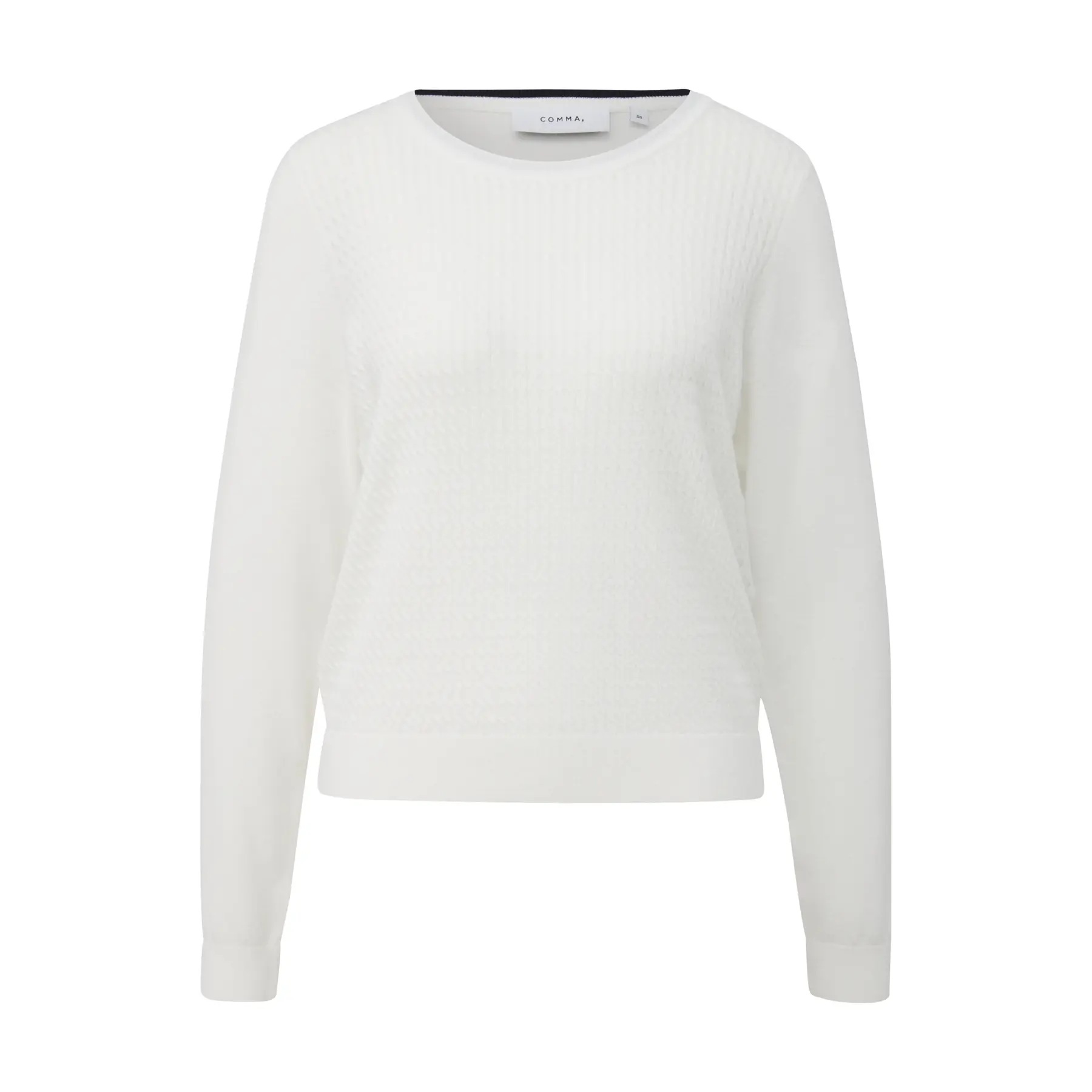 Pull in misto viscosa a motivo intrecciato donna COMMA