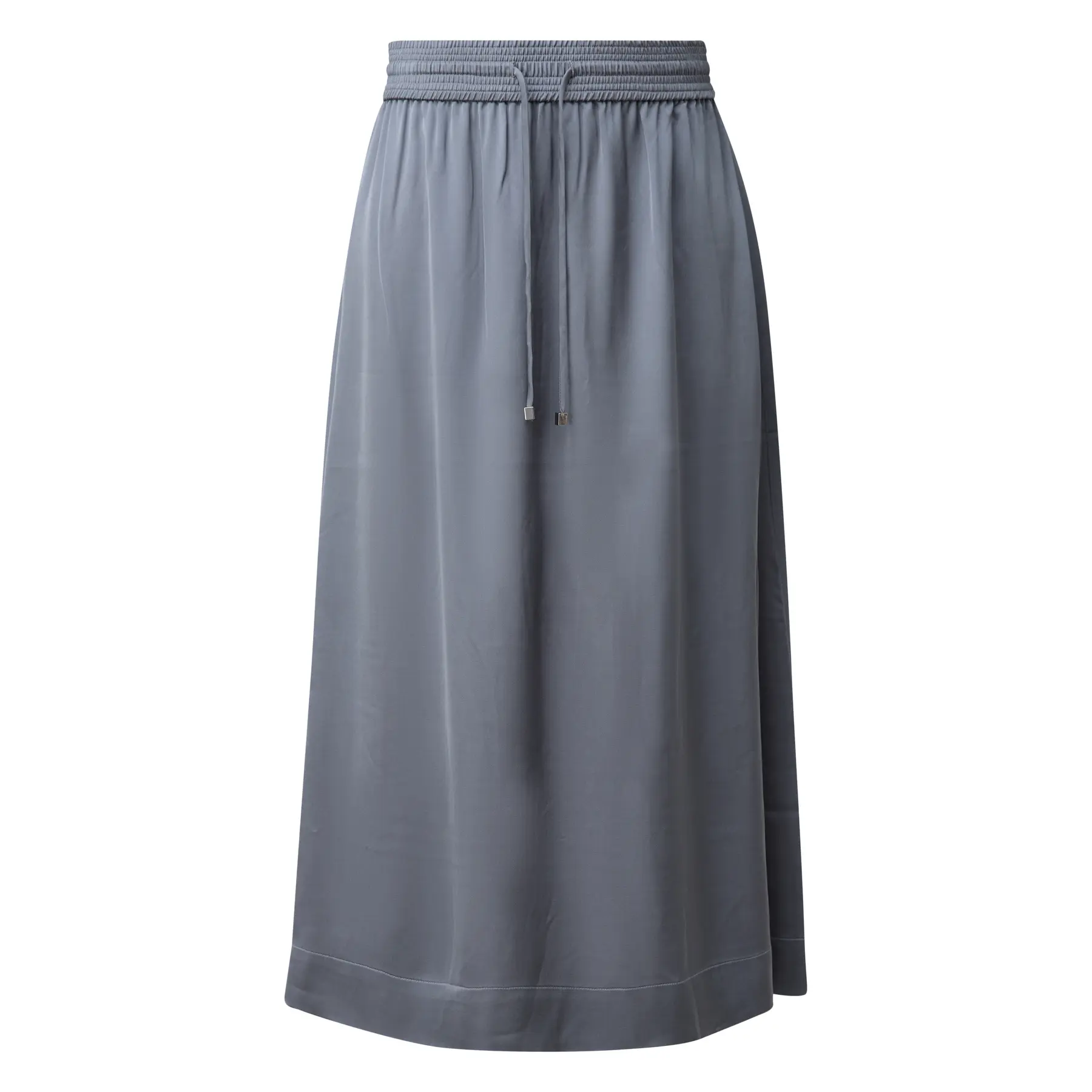 Gonna midi in satin con cintura da annodare donna COMMA