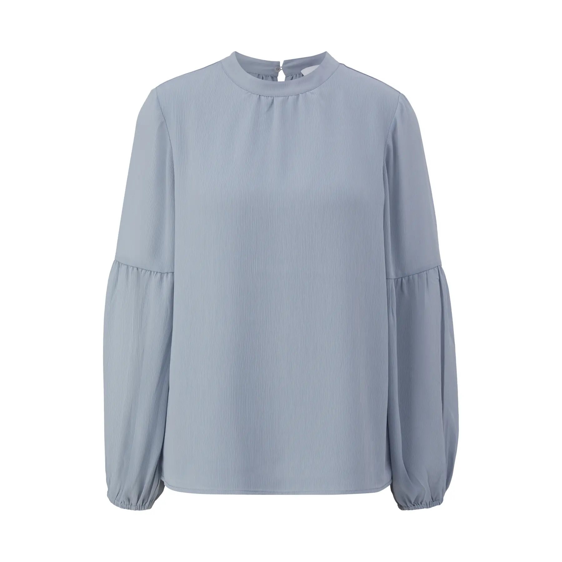 Blusa in chiffon semitrasparente a maniche a palloncino donna COMMA