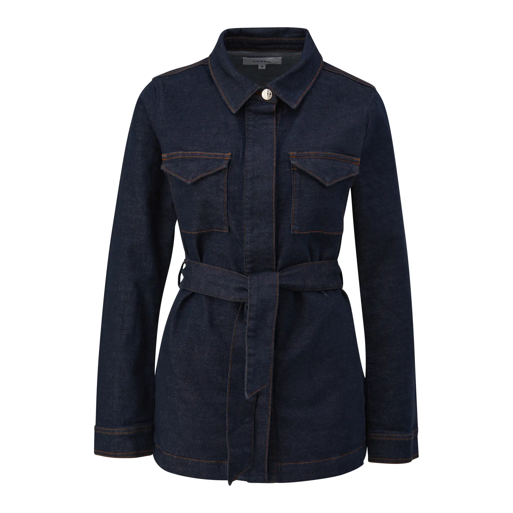 Damen Jeansjacke mit Gürtel COMMA