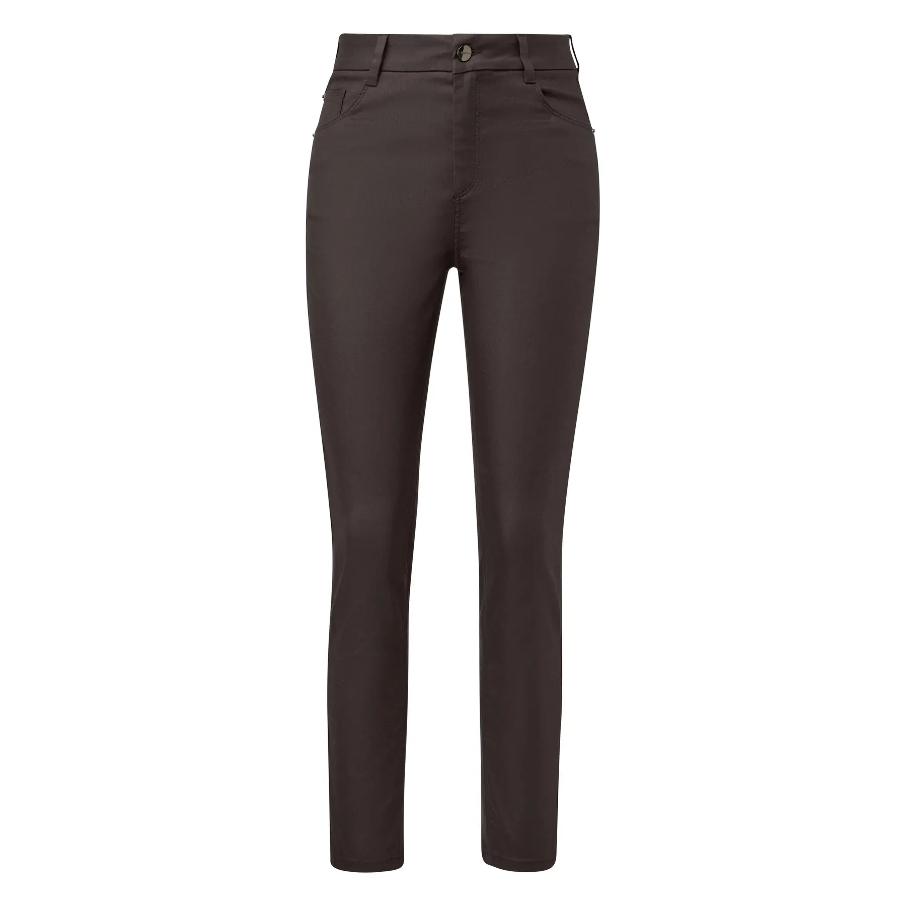Damen 5-Pocket Baumwollmischung Chino hosen COMMA