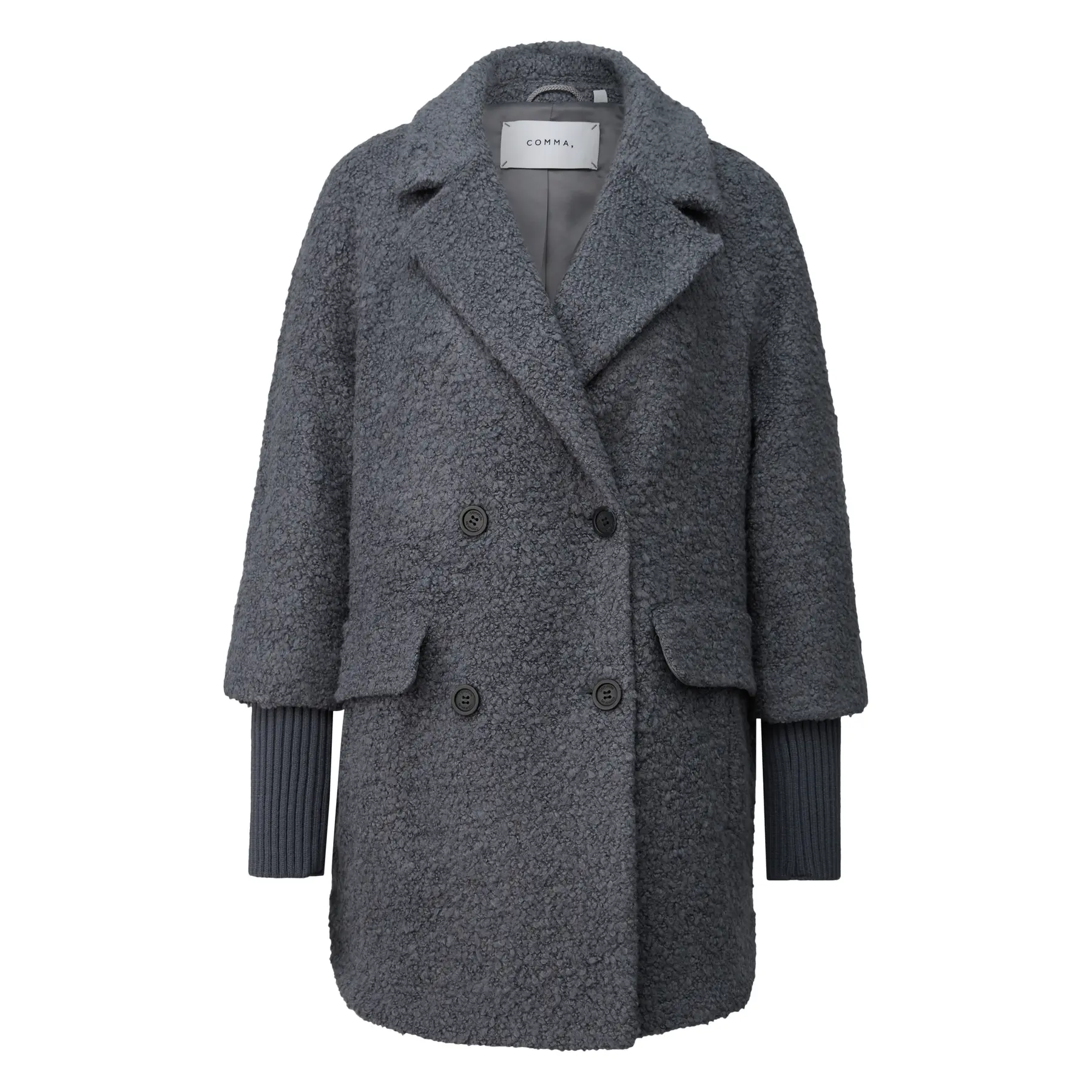 Casual Boucle Coat Women COMMA