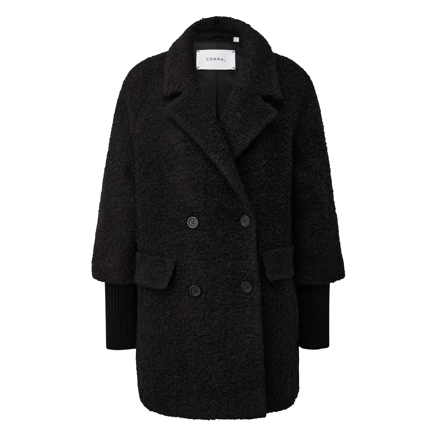 Lässiger Bouclé-Mantel für Damen COMMA
