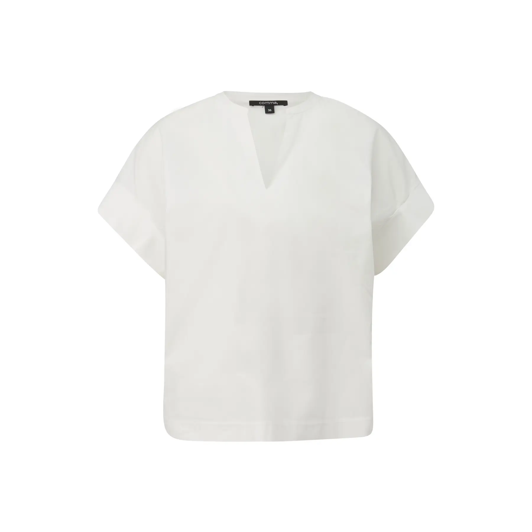 Blusa taglio casual e colletto tunica donna COMMA