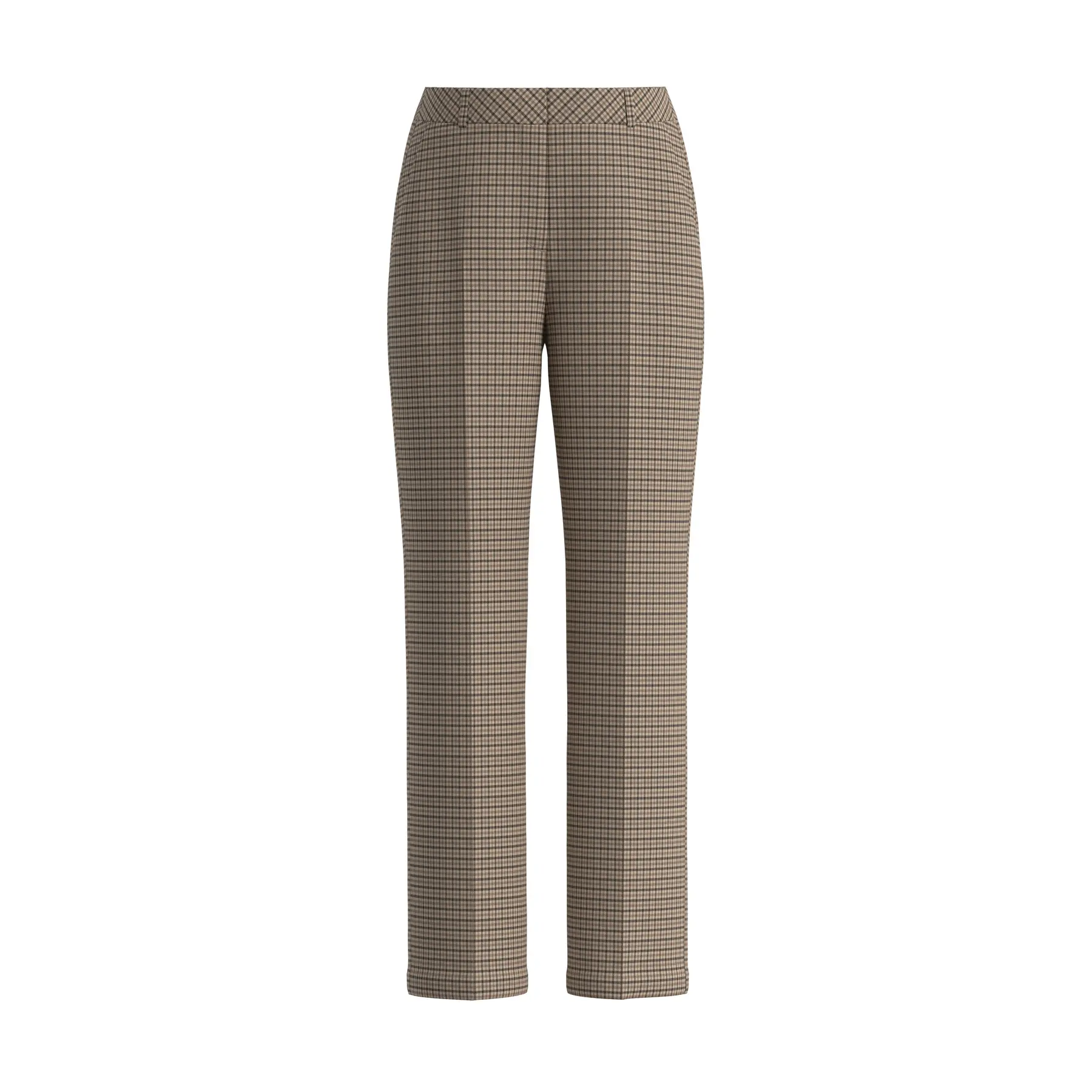 Pantaloni da costume dritti a motivo quadretti donna COMMA
