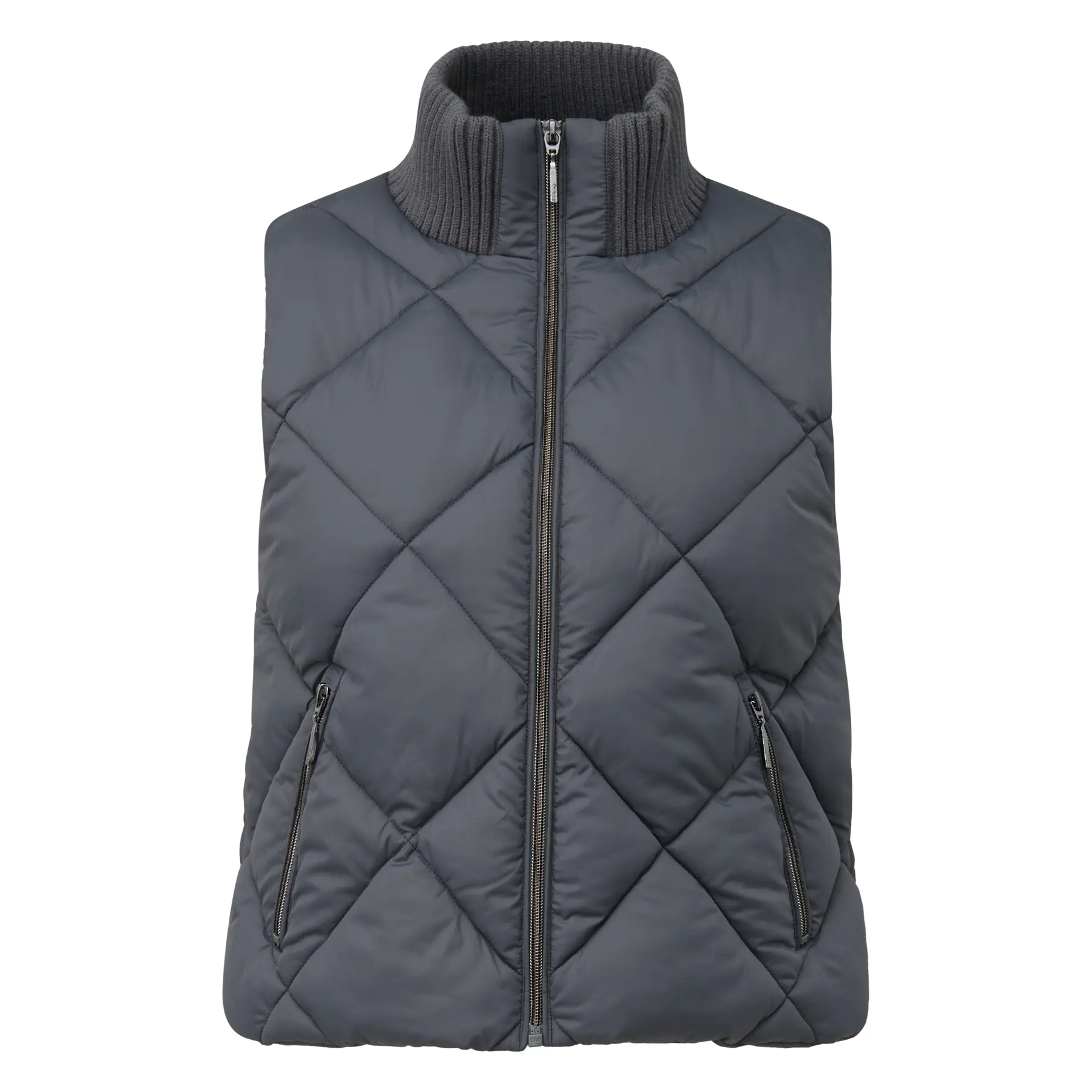 Women's Sleeveless High Collar Jacket COMMA