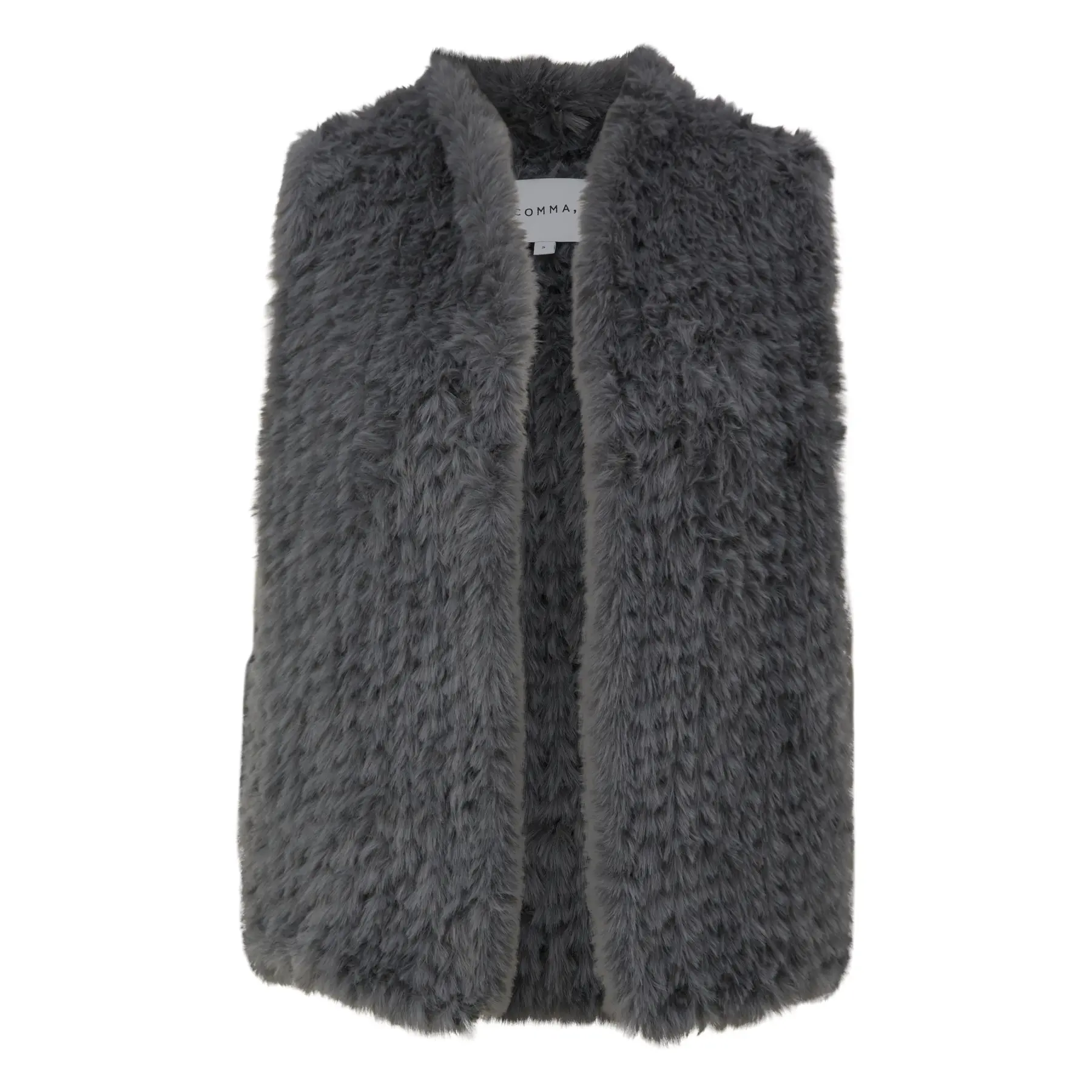Women's Knitted Faux Fur Gilet COMMA