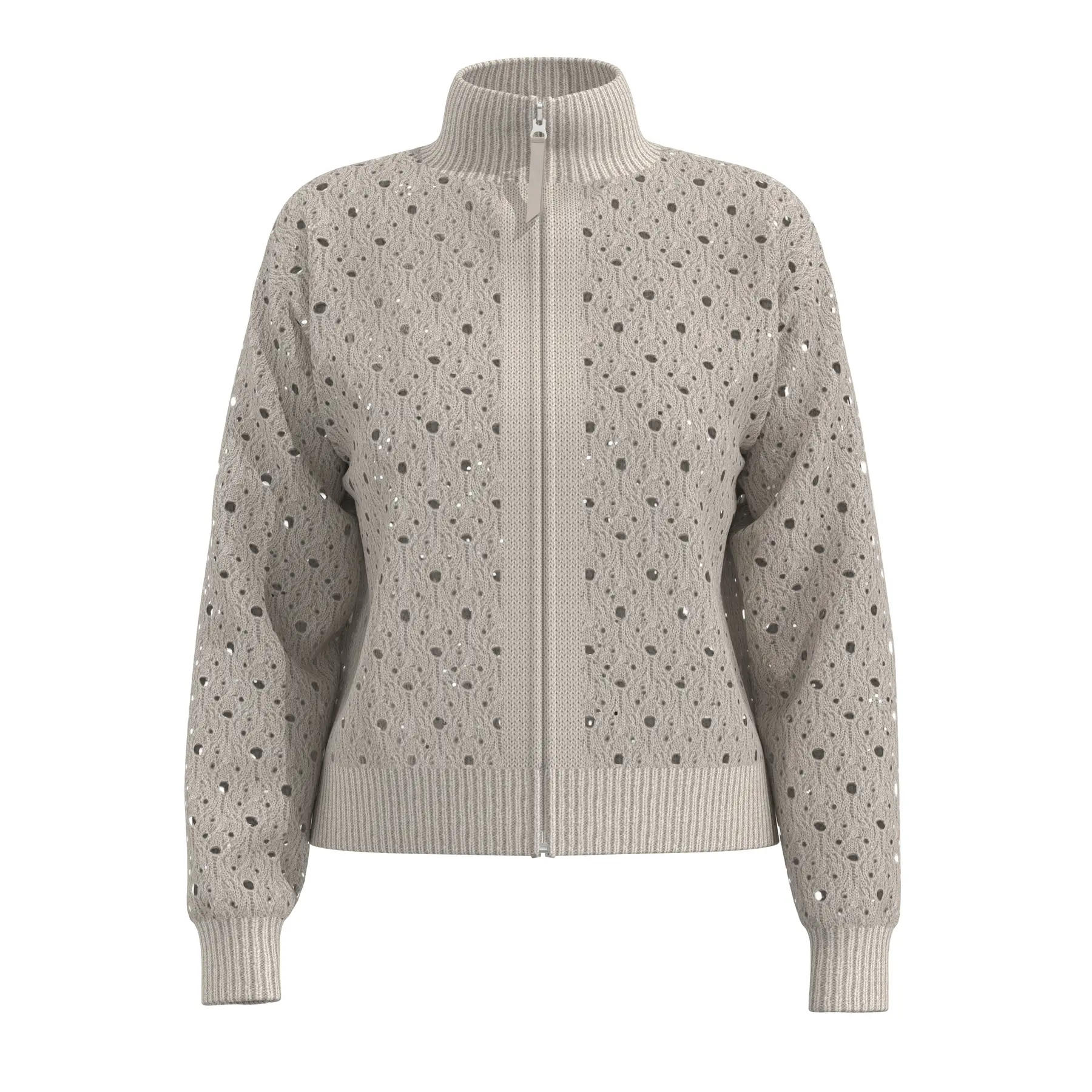 Öffene Strickjacke mit Pailletten und Lurex für Damen COMMA