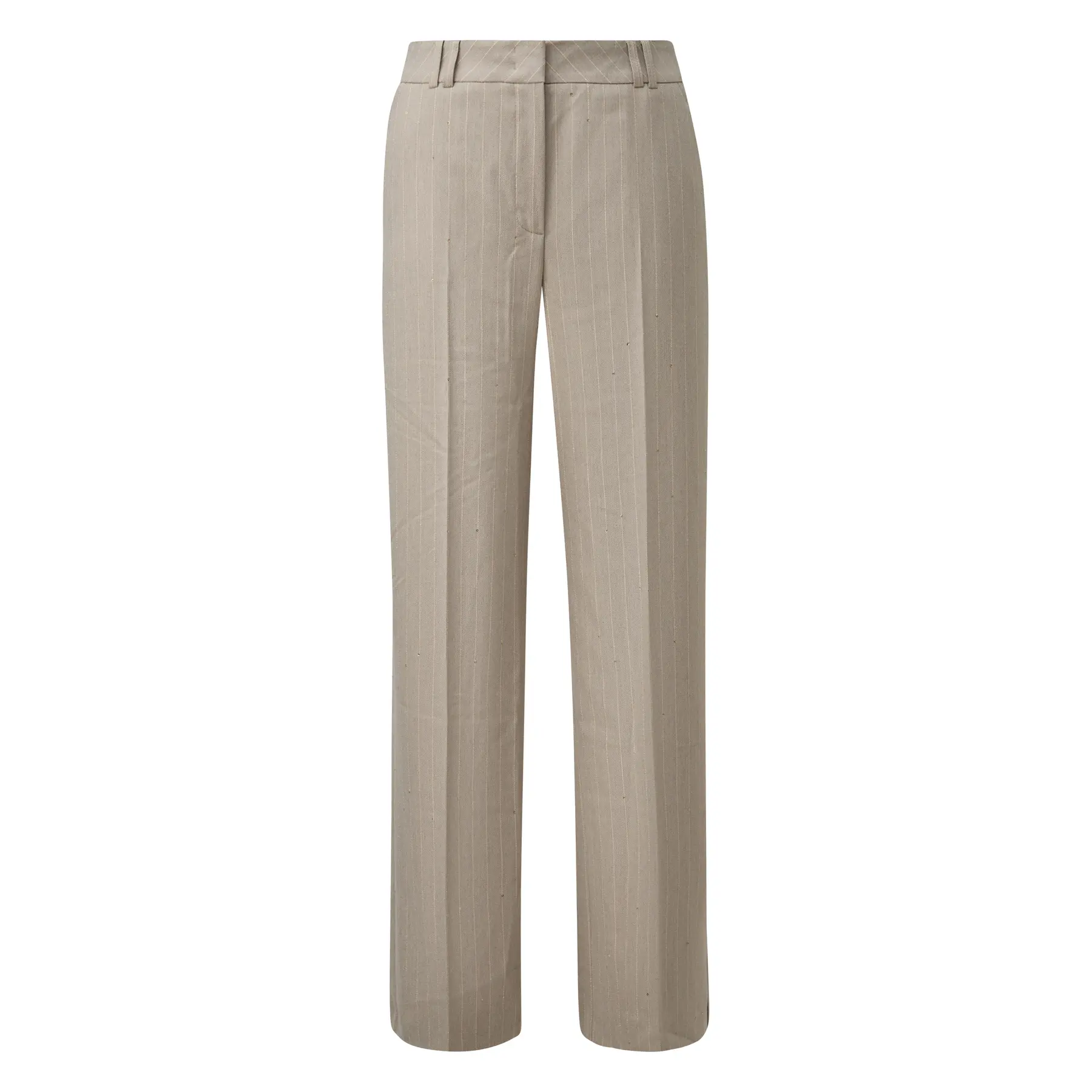 Pantaloni da abito stile Marlène a righe tennis con cintura preformata donna COMMA