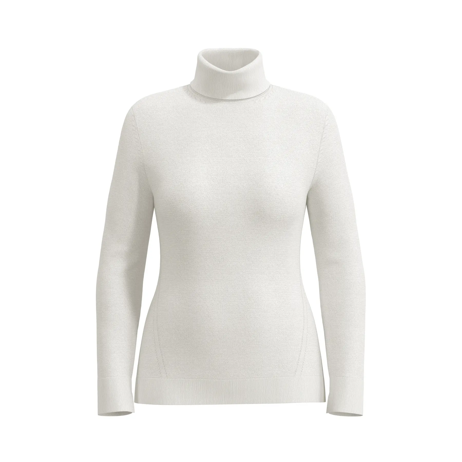 Körpernahe Rollkragenpullover mit langen, geschlitzten Ärmeln für Damen COMMA