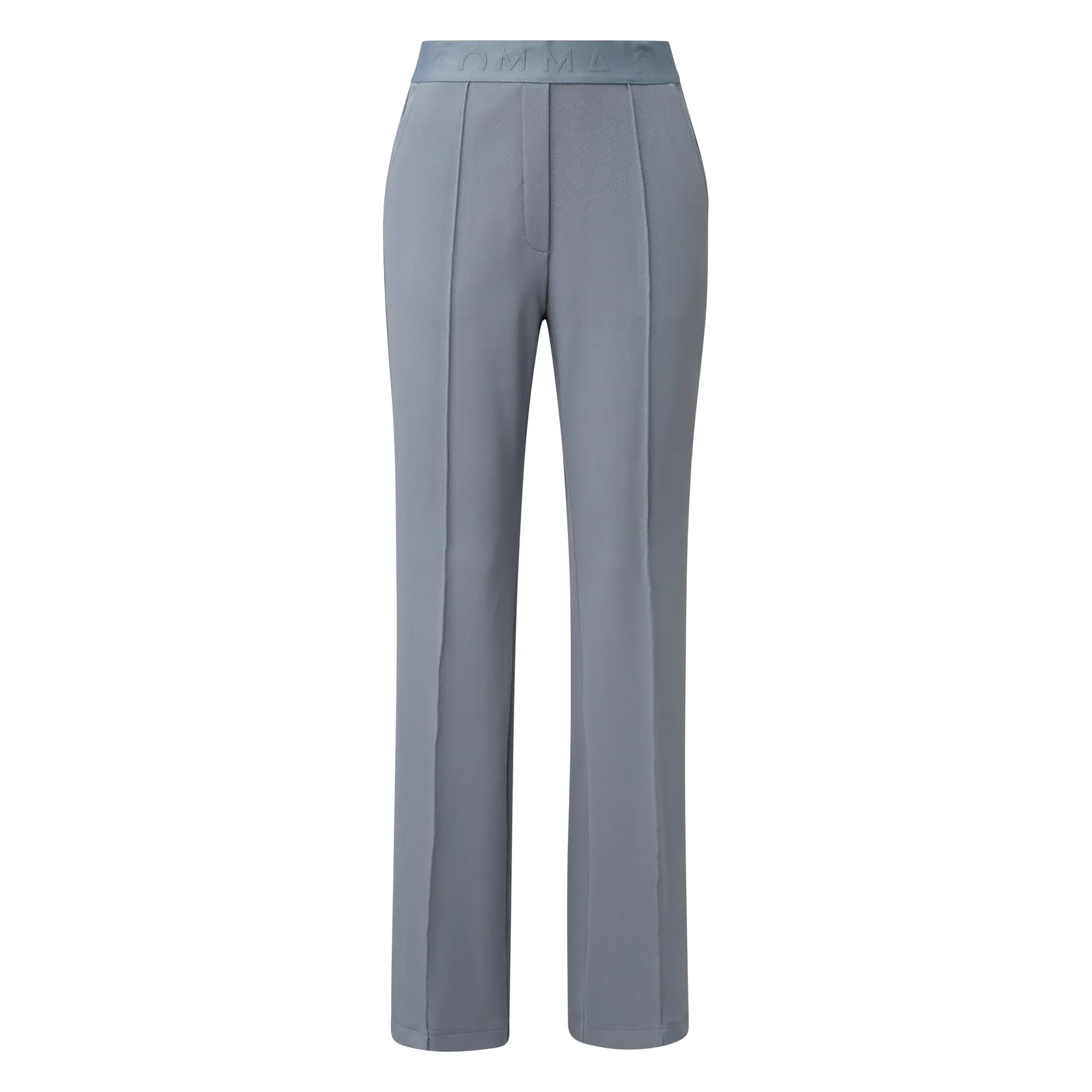 Pantaloni da costume in twill con vita loggata donna COMMA