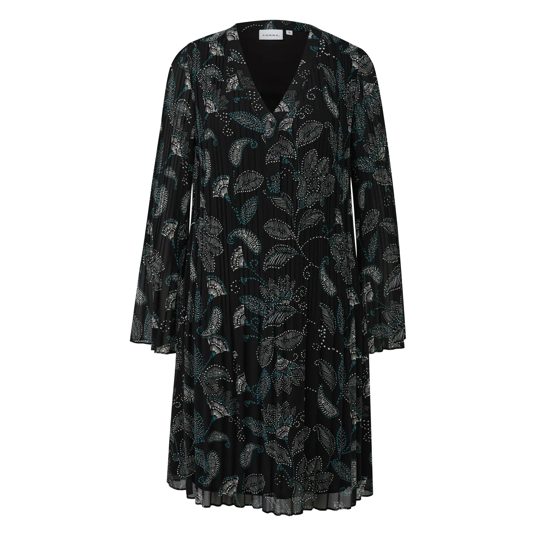 Plisé Chiffon Blouse Jurk Dames COMMA