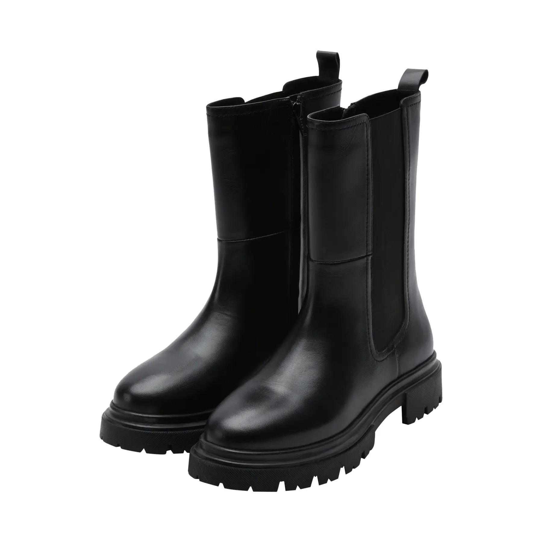 Damen Chelsea Stiefeletten aus glattem Rindsleder COMMA