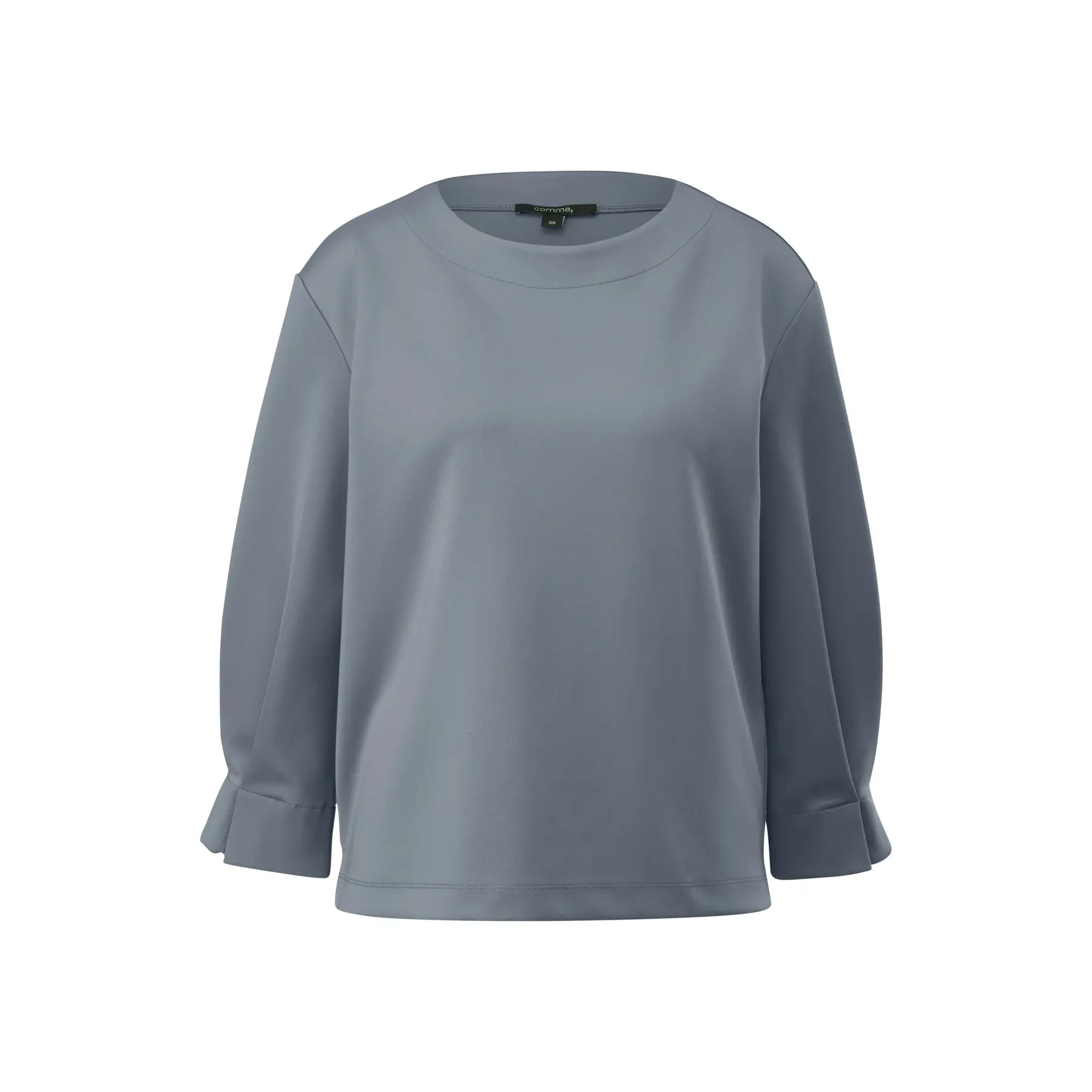 Felpa in jersey interlock a maniche 3/4 donna COMMA