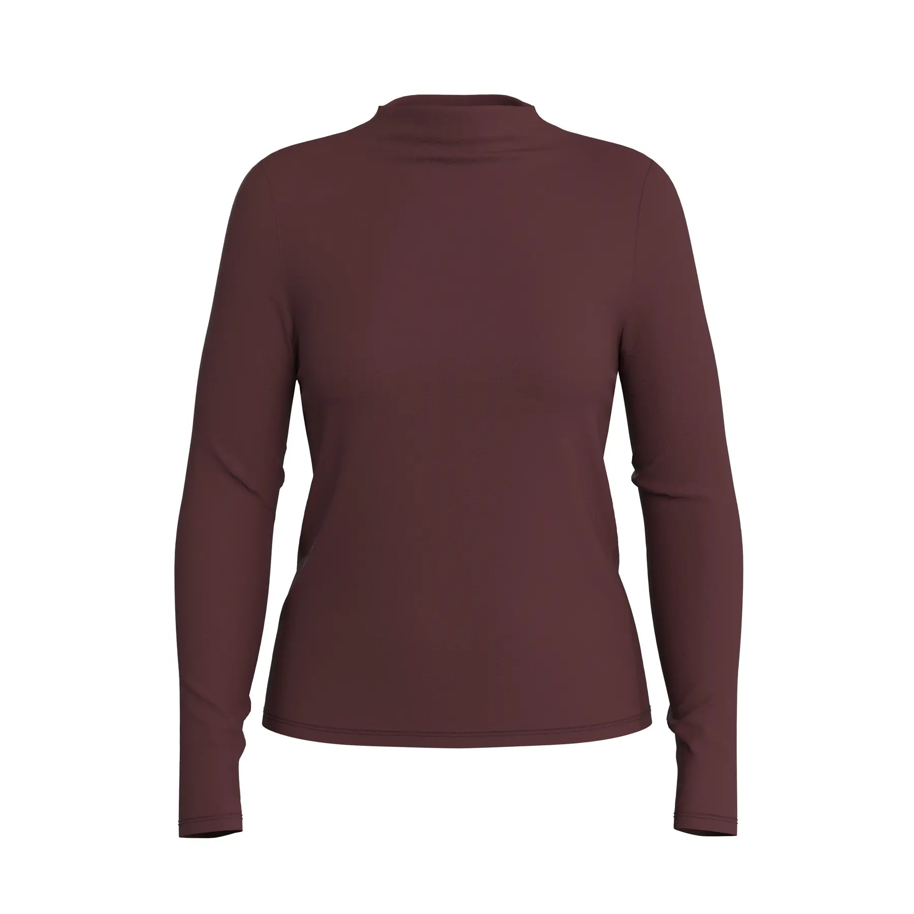 Dames T-shirt met lange mouwen en hoge kraag COMMA