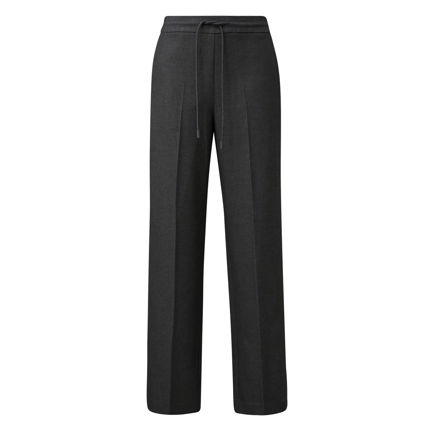 Pantaloni da completo larghi effetto mélange con vita elasticizzata donna COMMA