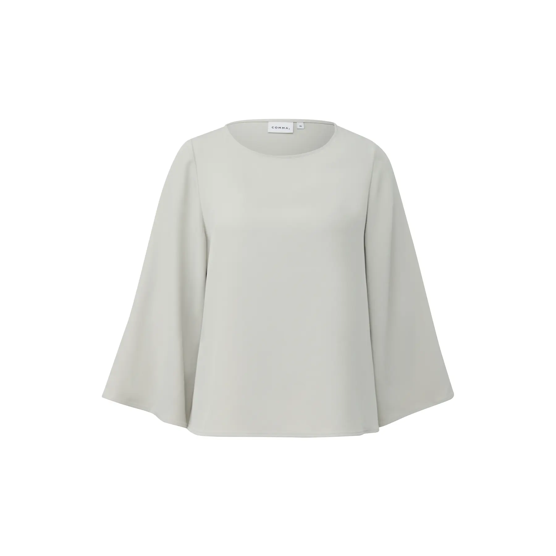 Blusa fluida a maniche 3/4 larghe e collo tondo donna COMMA