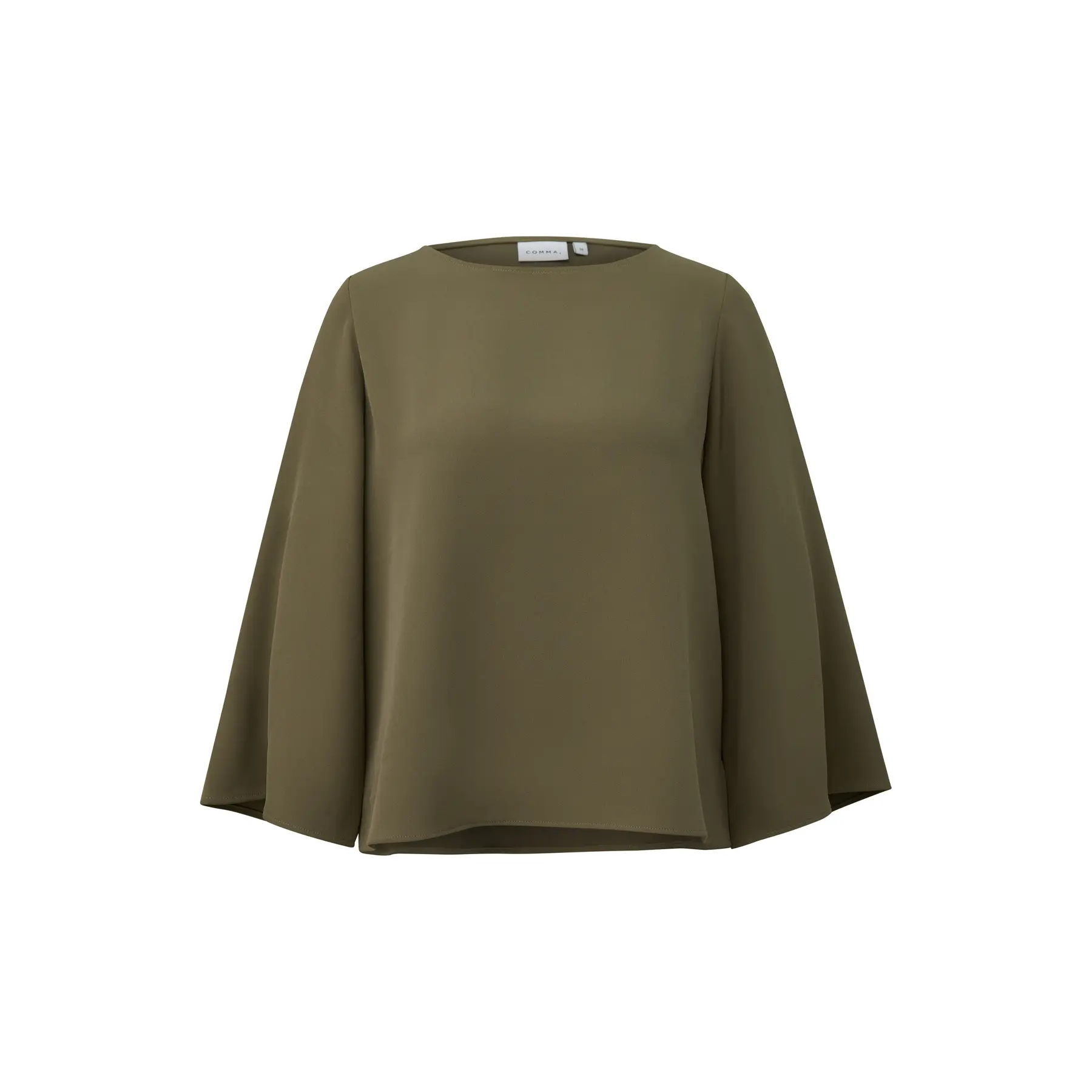 Blusa fluida a maniche 3/4 larghe e collo tondo donna COMMA