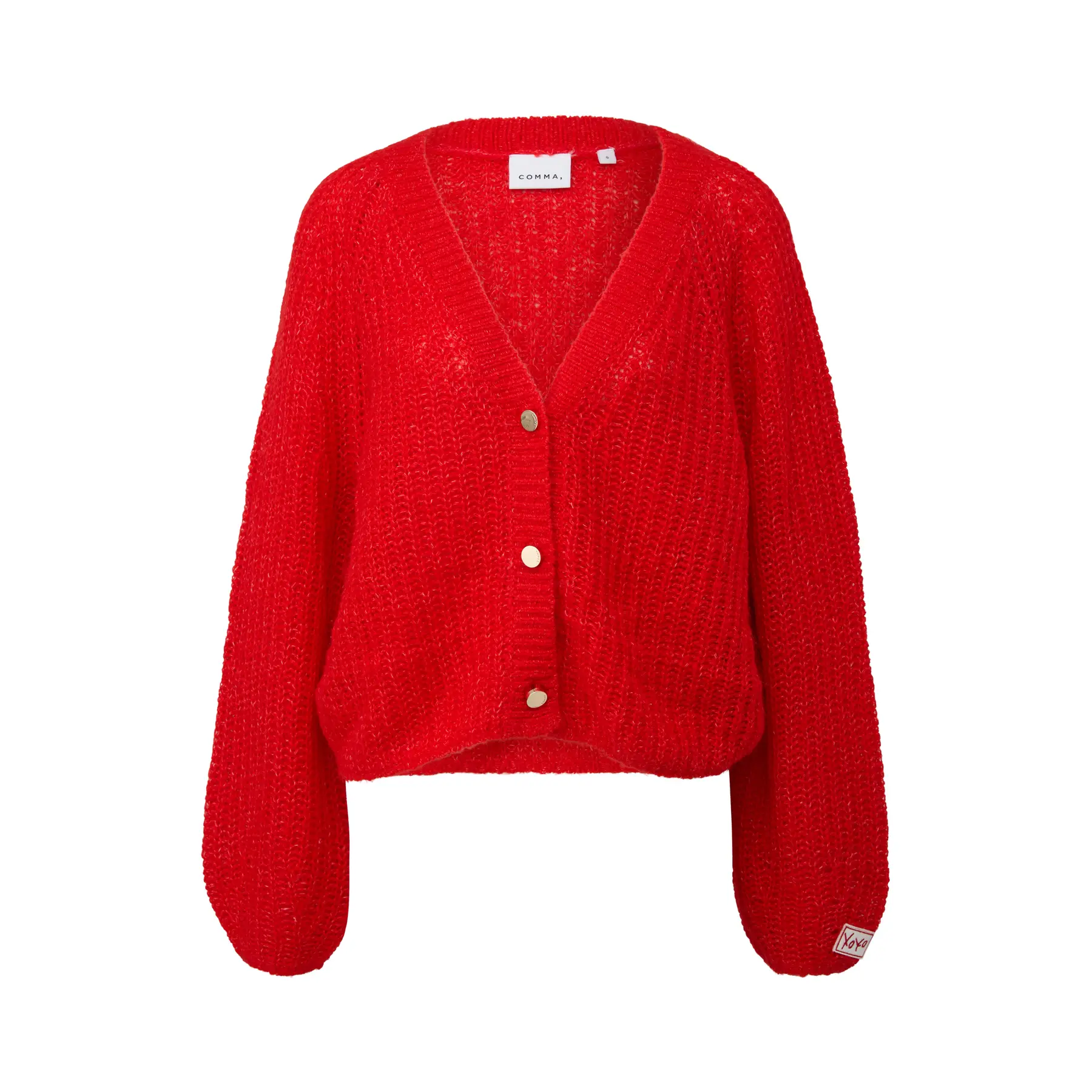 Wende-V-Ausschnitt lässiger Cardigan Damen COMMA