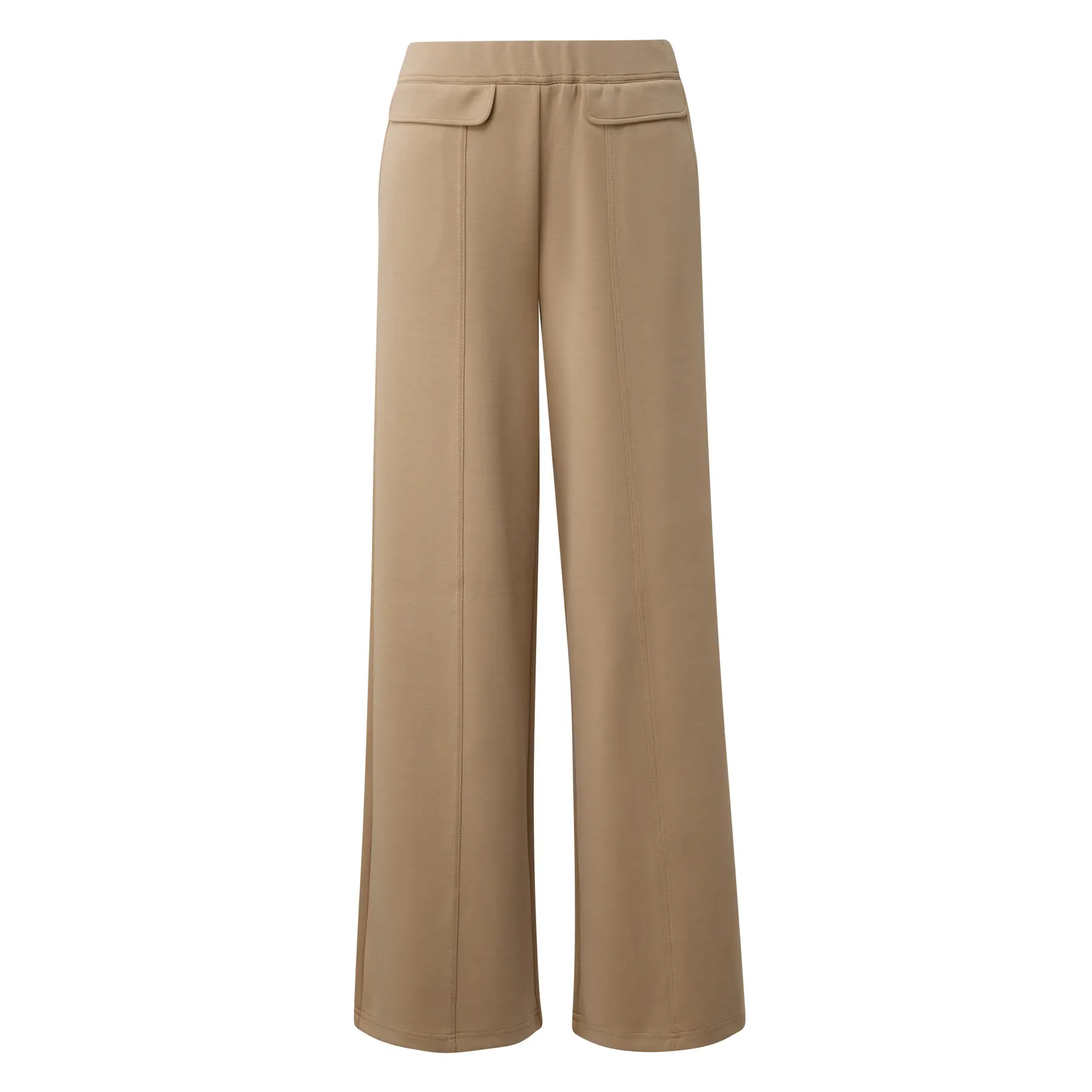 Damen Jogginghose mit weitem Bein aus Fleece COMMA