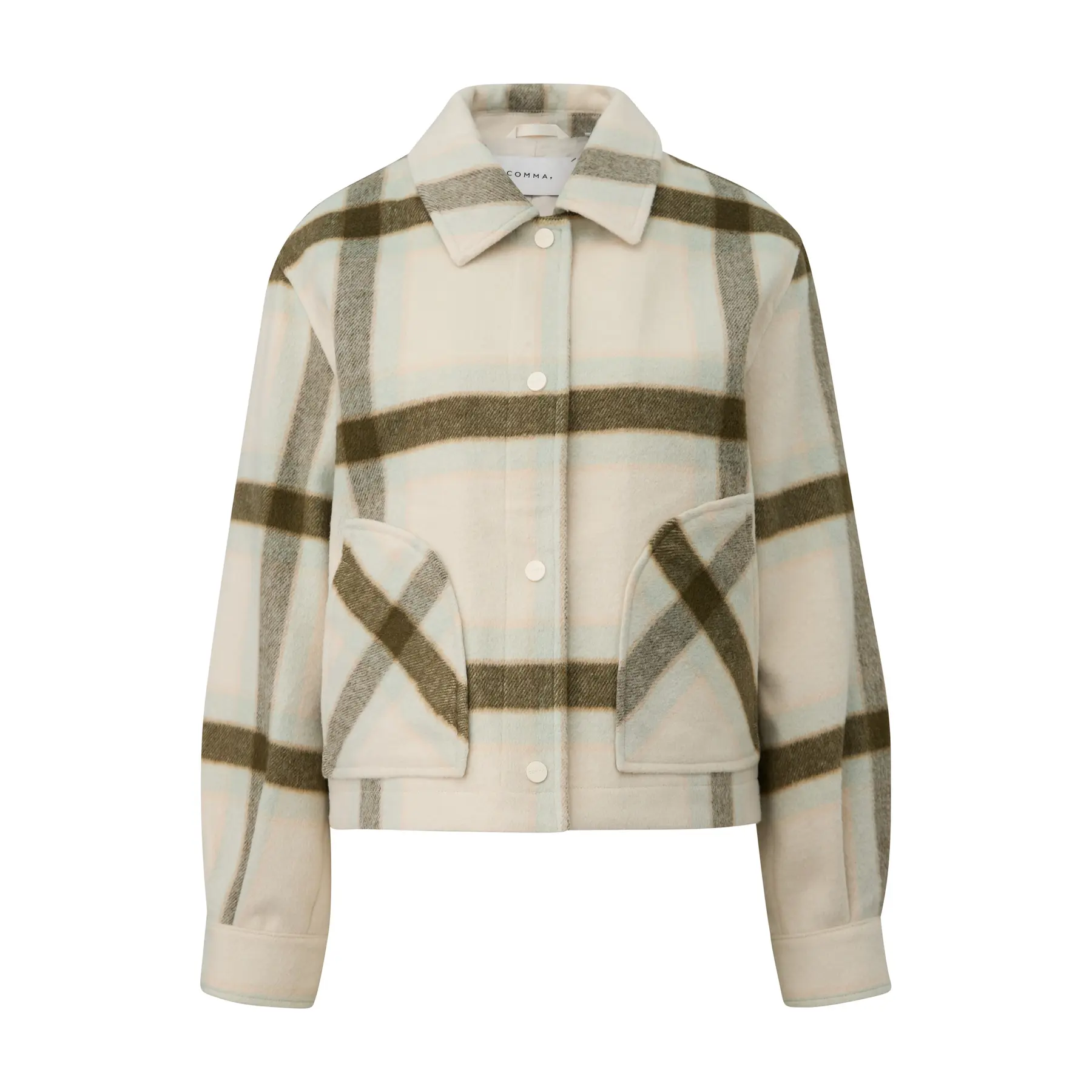 Makro-Karo-Jacke Damen COMMA