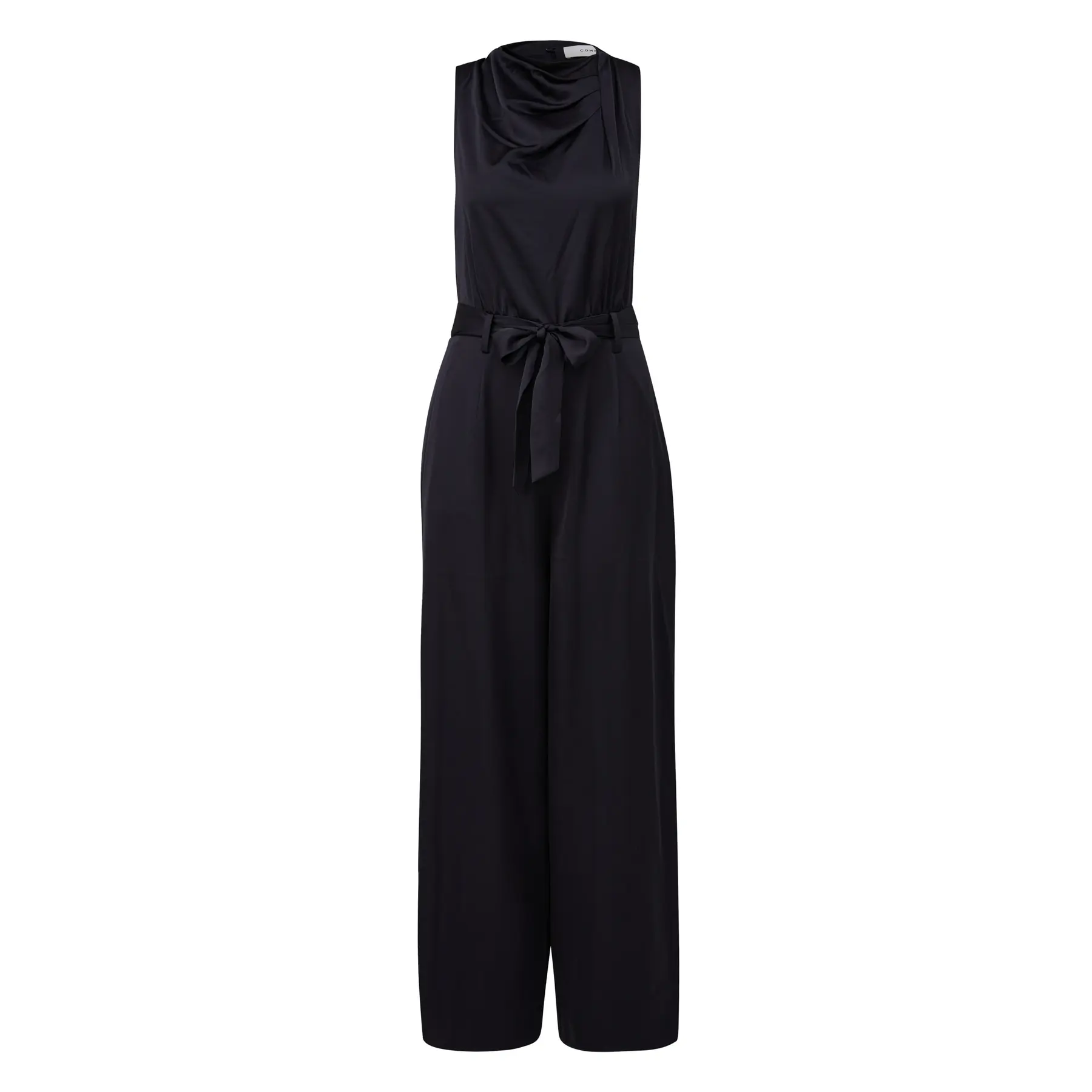 Combinazione in raso spalle francesi e scollatura drappeggiata donna COMMA