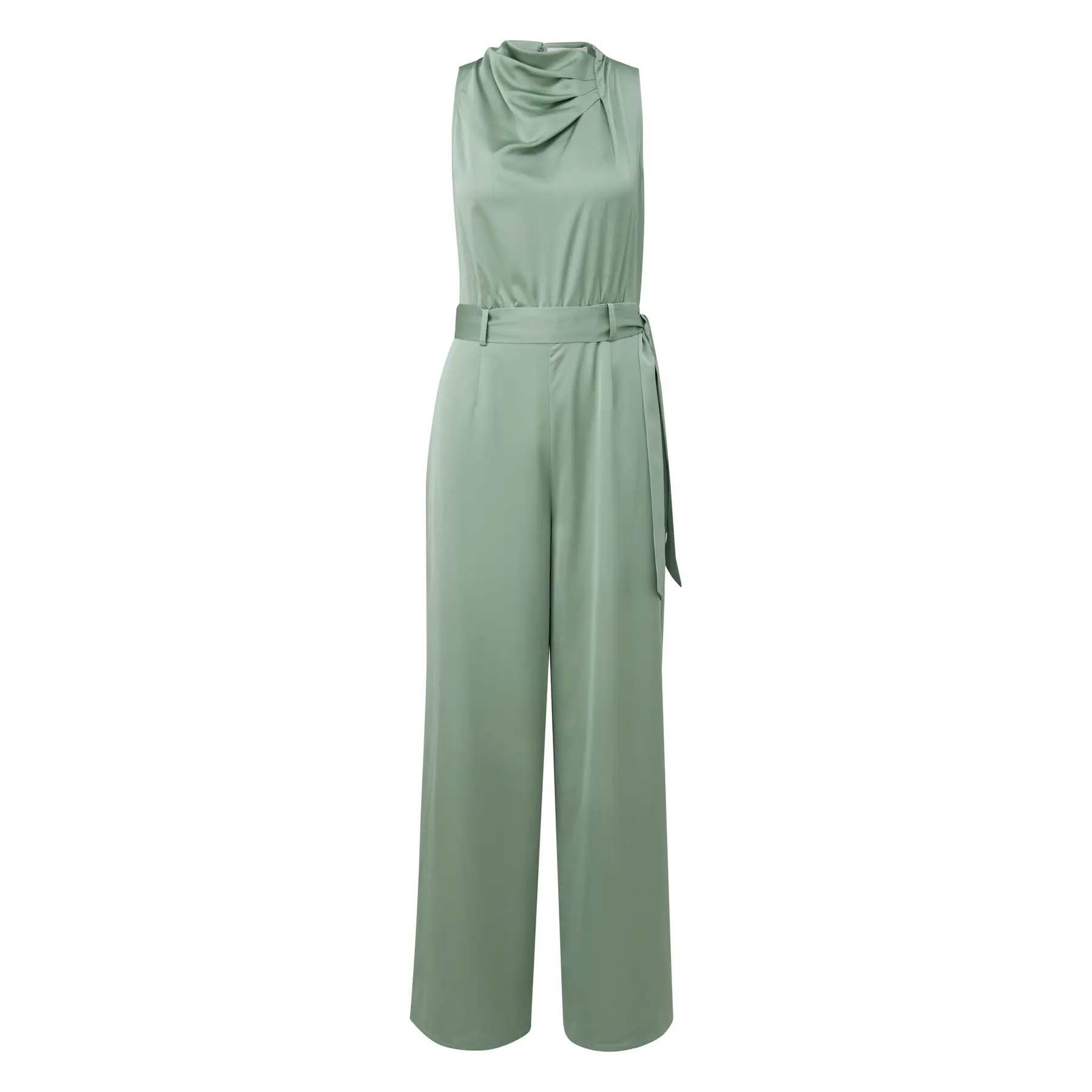 Combinazione in raso spalle francesi e scollatura drappeggiata donna COMMA
