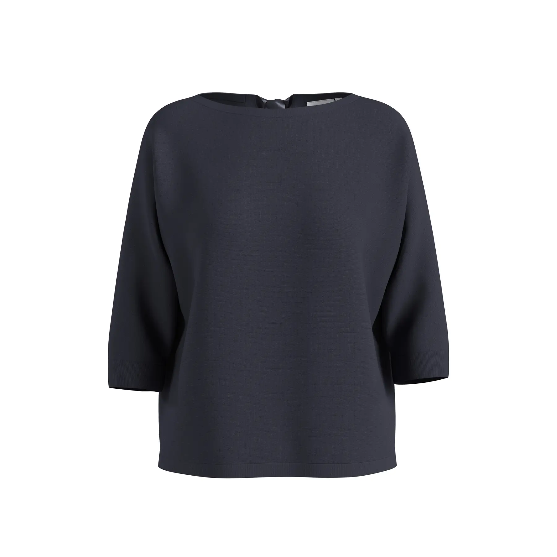 Maglione a girocollo con nastro in satin decorativo donna COMMA