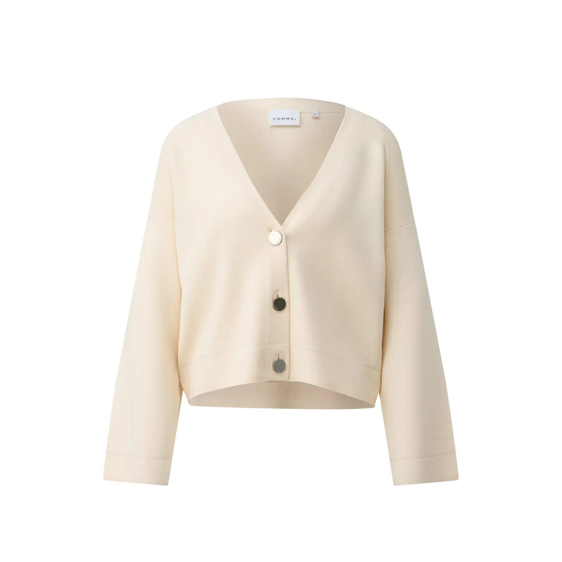 Moderne V-Ausschnitt Milano-Cardigan mit Signature-Knöpfen Damen COMMA