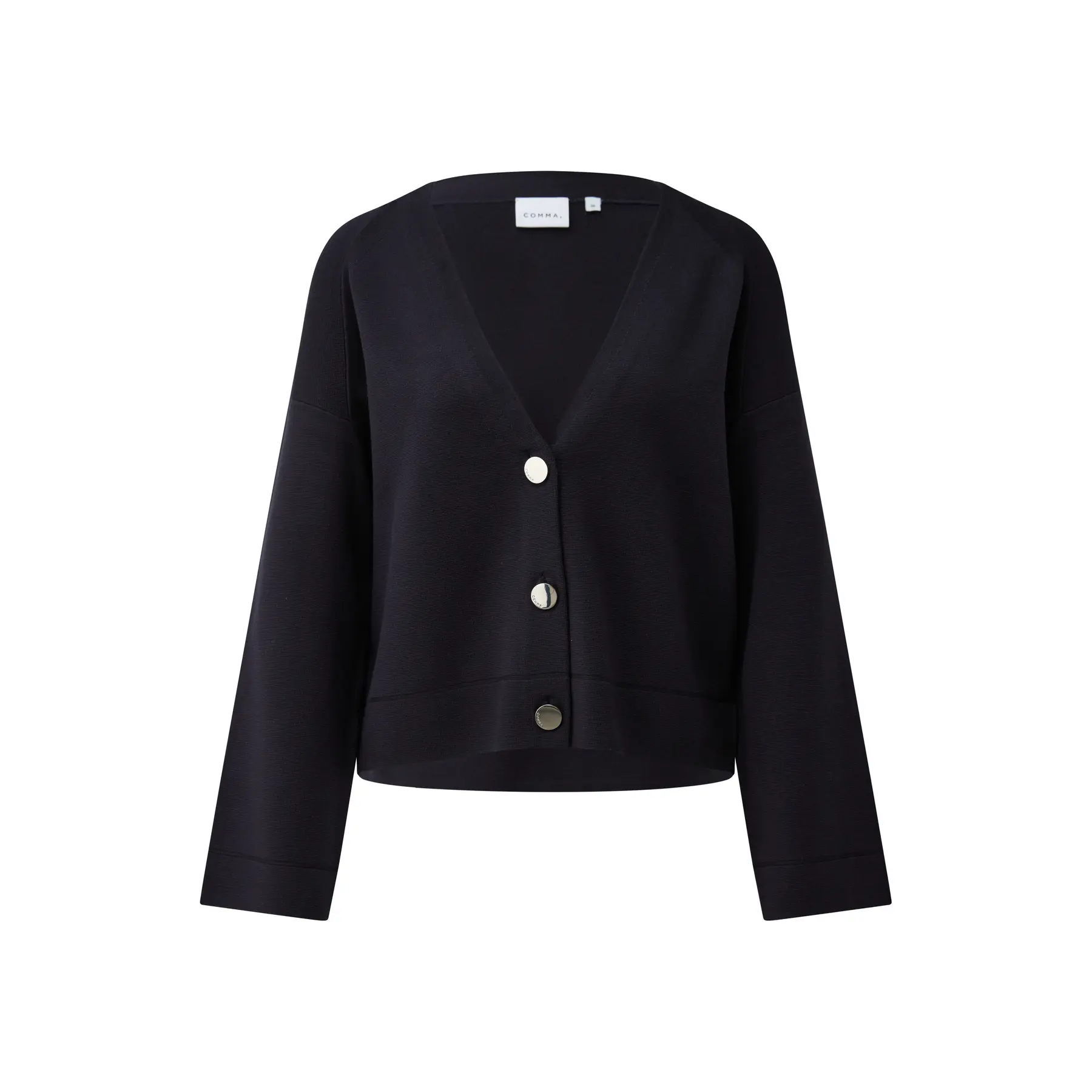Moderne V-Ausschnitt Milano-Cardigan mit Signature-Knöpfen Damen COMMA