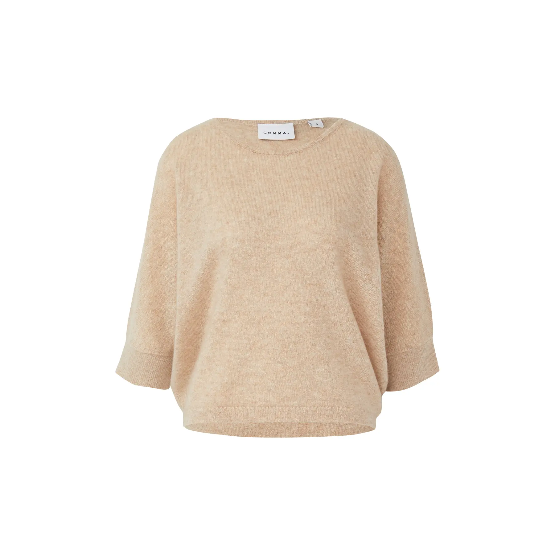 Pull girocol in cashmere lavorato donna COMMA