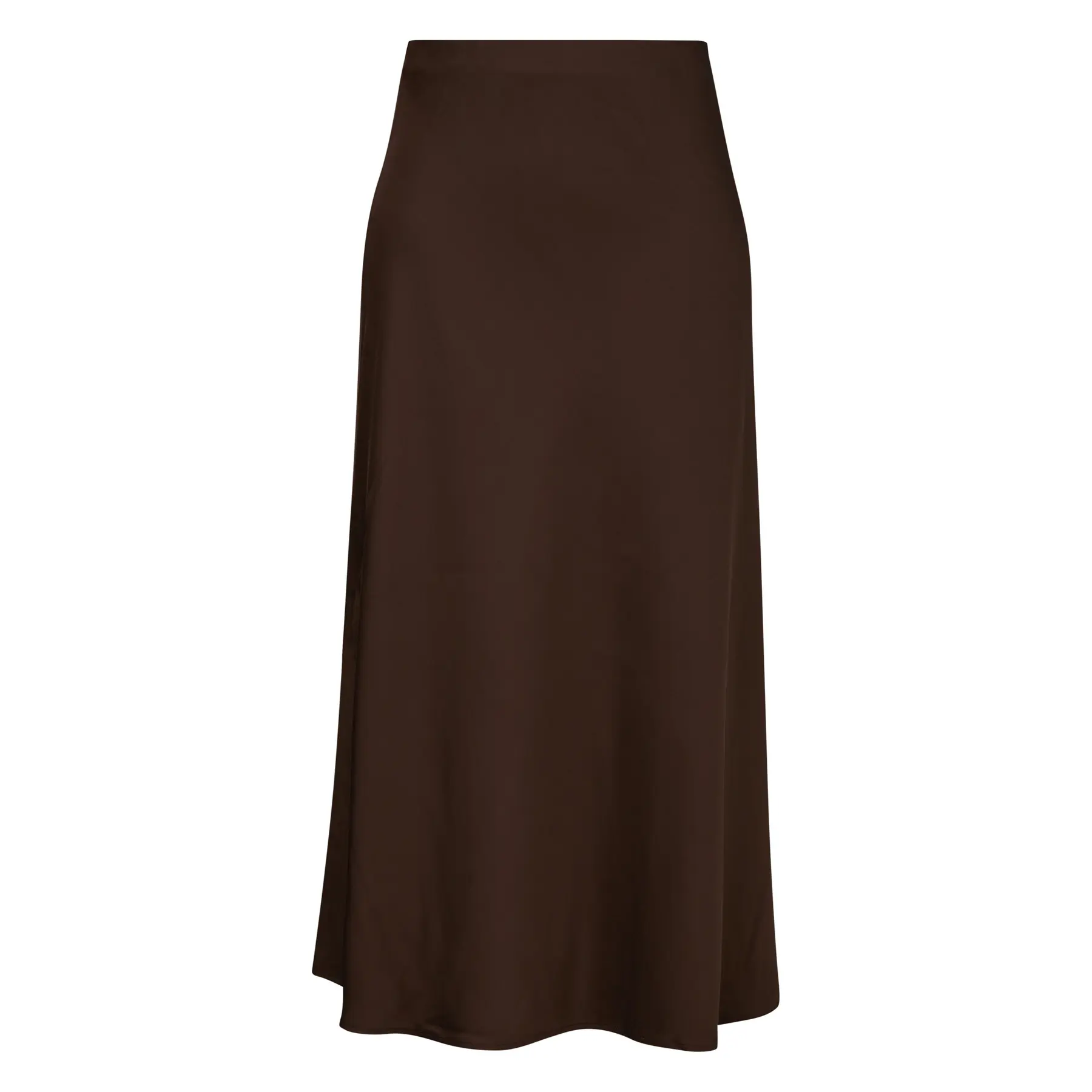 Gonna midi in satin lucido a vita alta elastica donna COMMA