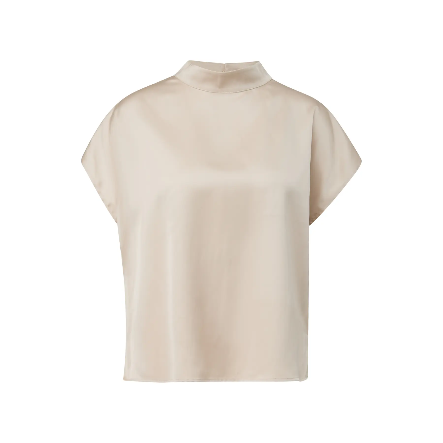 Blusa in satin con collet alto e maniche scese donna COMMA