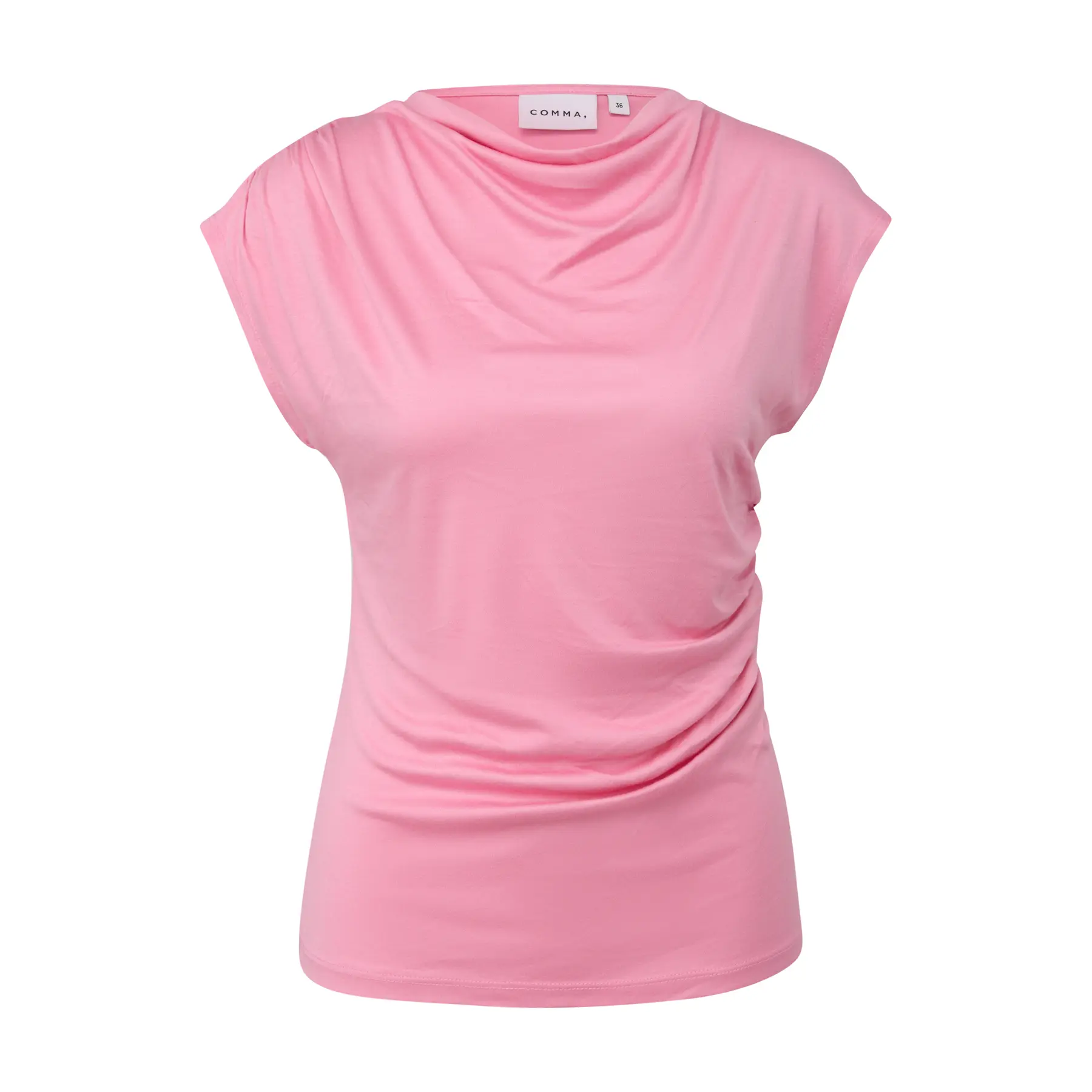 Vloeiende drapering top in jersey dames COMMA