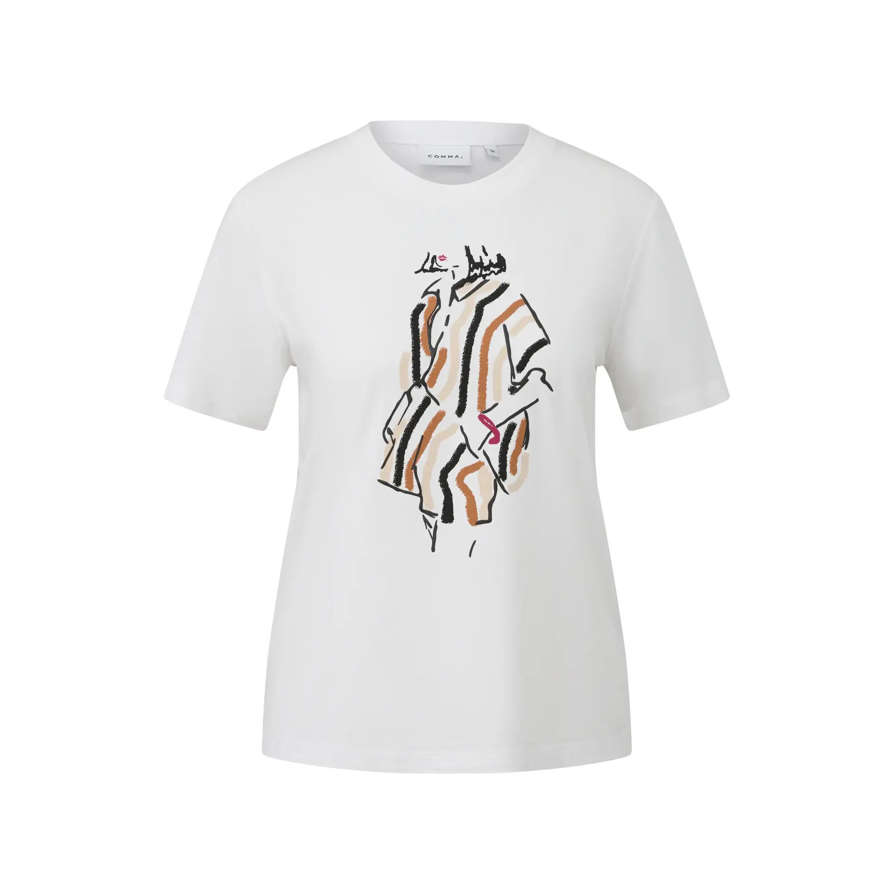 Women's Classic Fit Jersey T-Shirt Comma 01E6