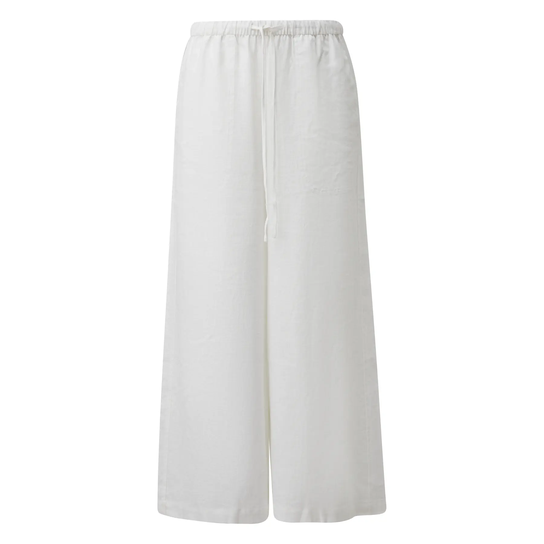 Linnen mix brede leg culotte broek voor dames COMMA
