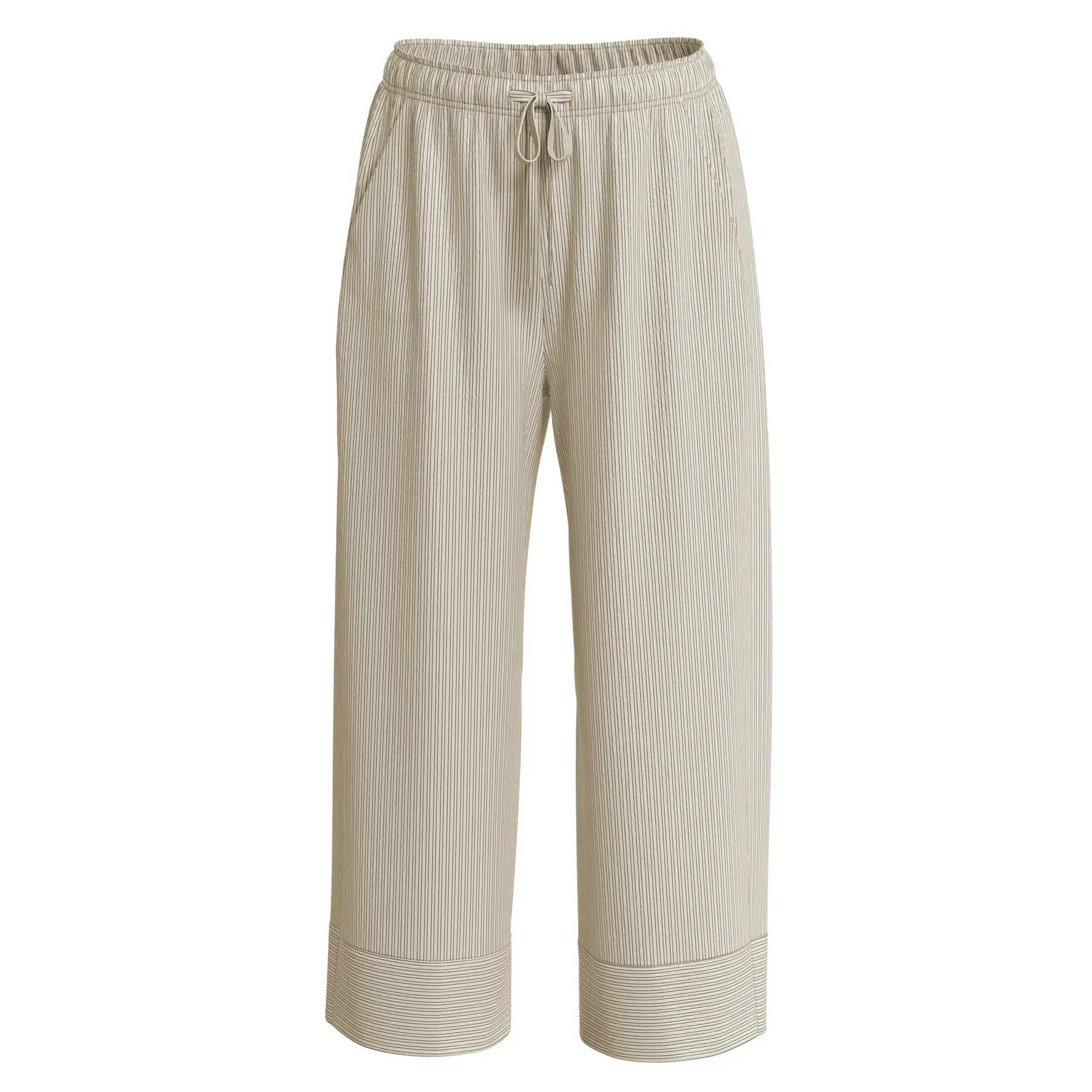 Leichter Streifen-Viskose Culotte-Hosenrock für Frauen COMMA
