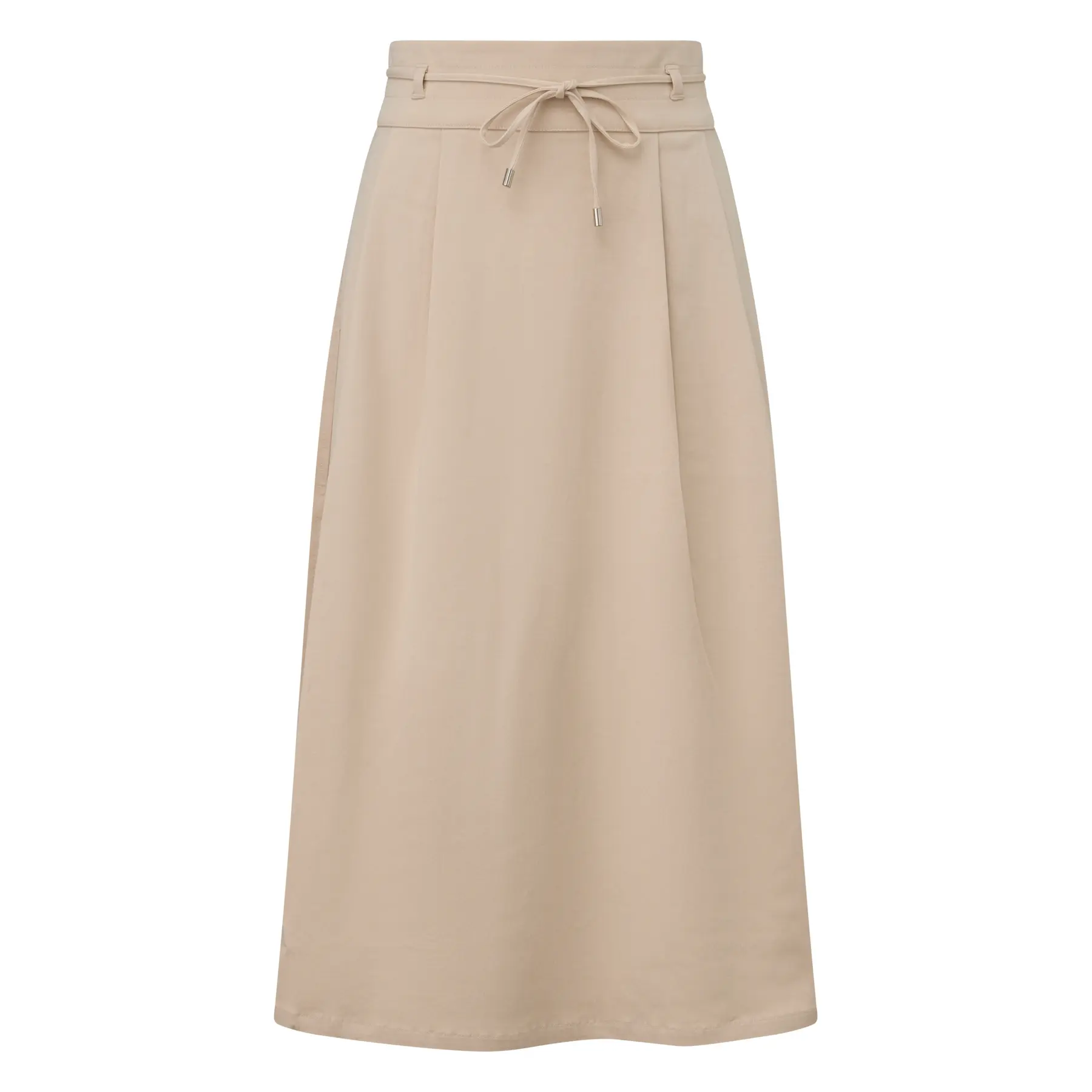Gonna midi svasata in lyocell misto con cintura da legare donna COMMA
