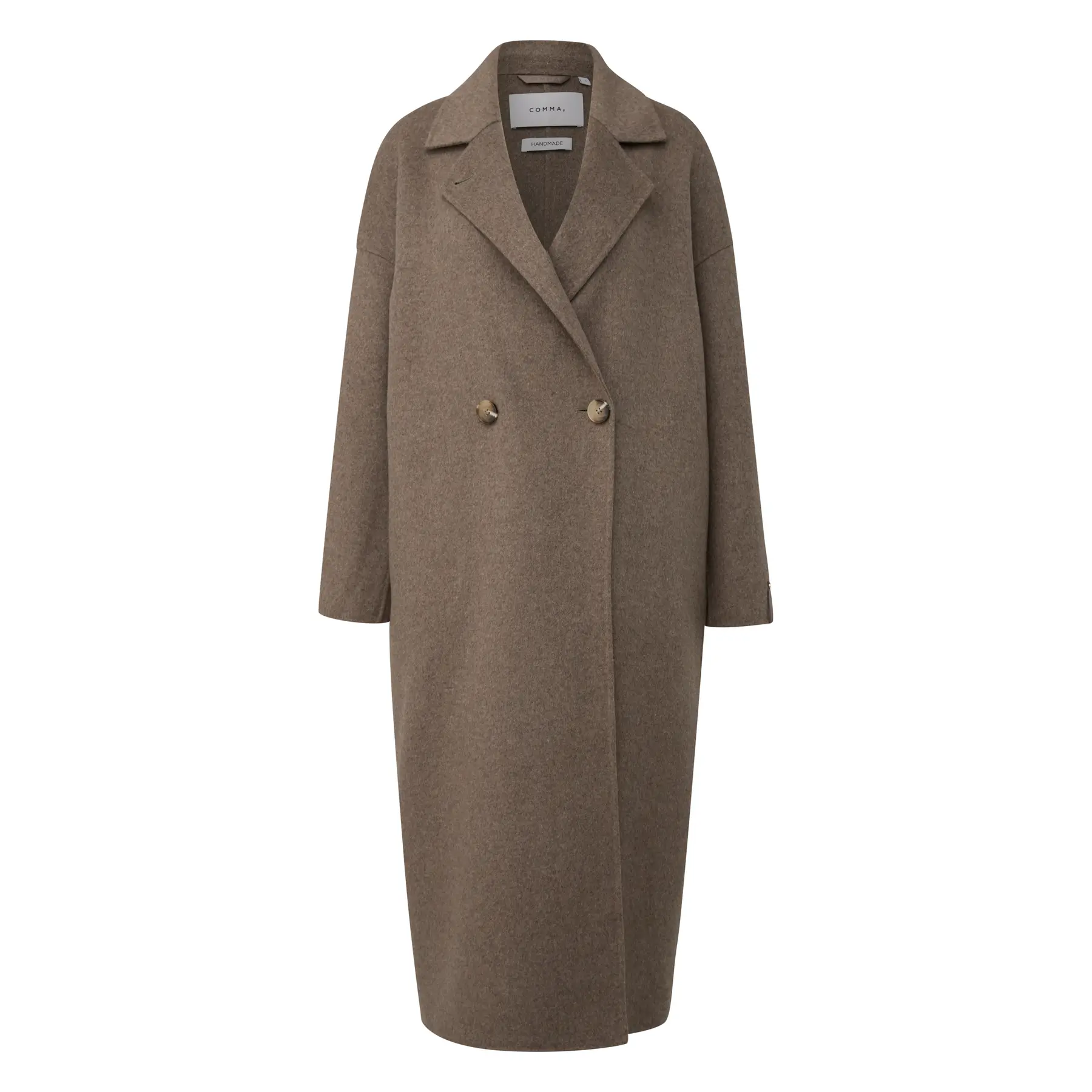 Maxi Blazer Mantel aus gemischter Wolle oversized Wendbar Damen COMMA
