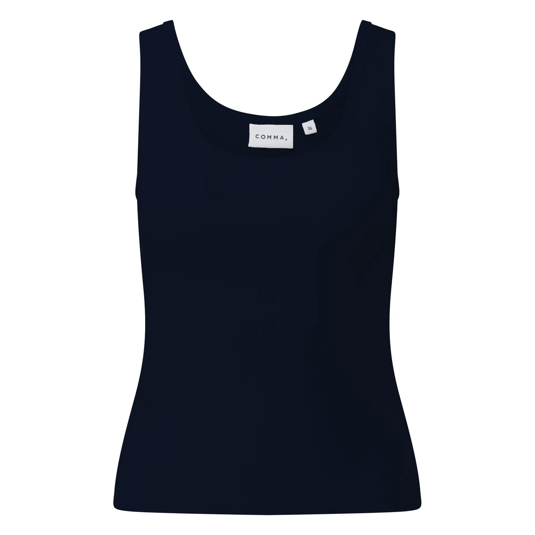 Canottiera in maglia a coste fine donna COMMA