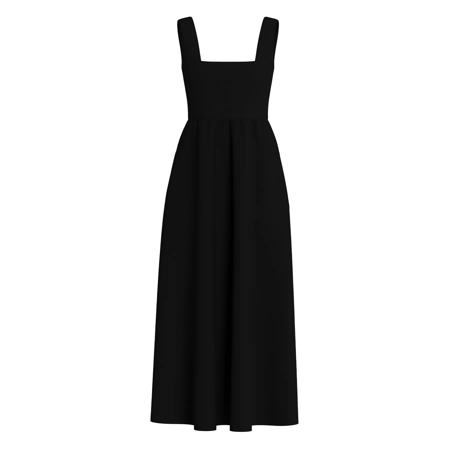 Kleid aus Mischgewebe mit V-Ausschnitt Damen COMMA