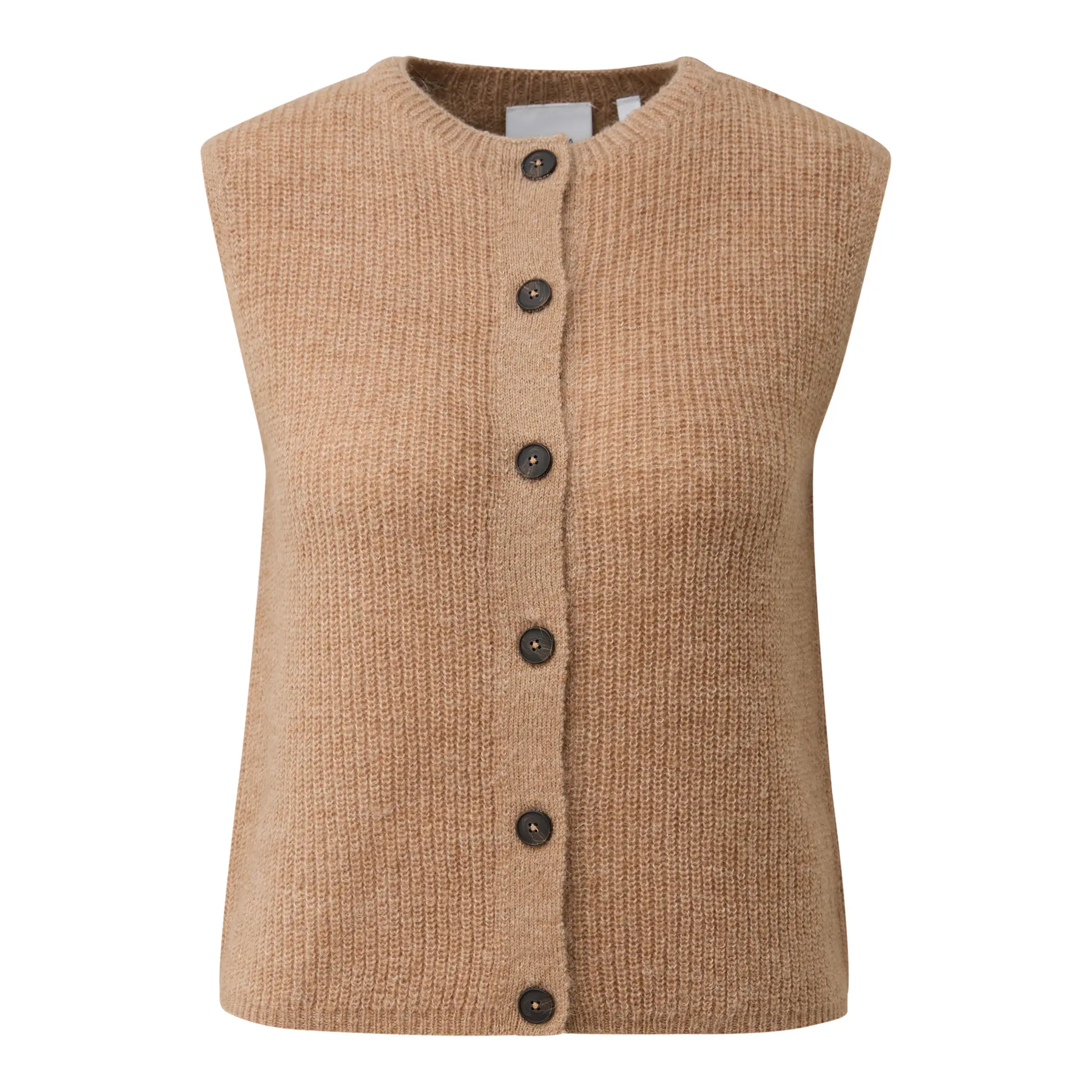 Ärmelloser Cardigan aus Alpaka-Mix für Frauen COMMA