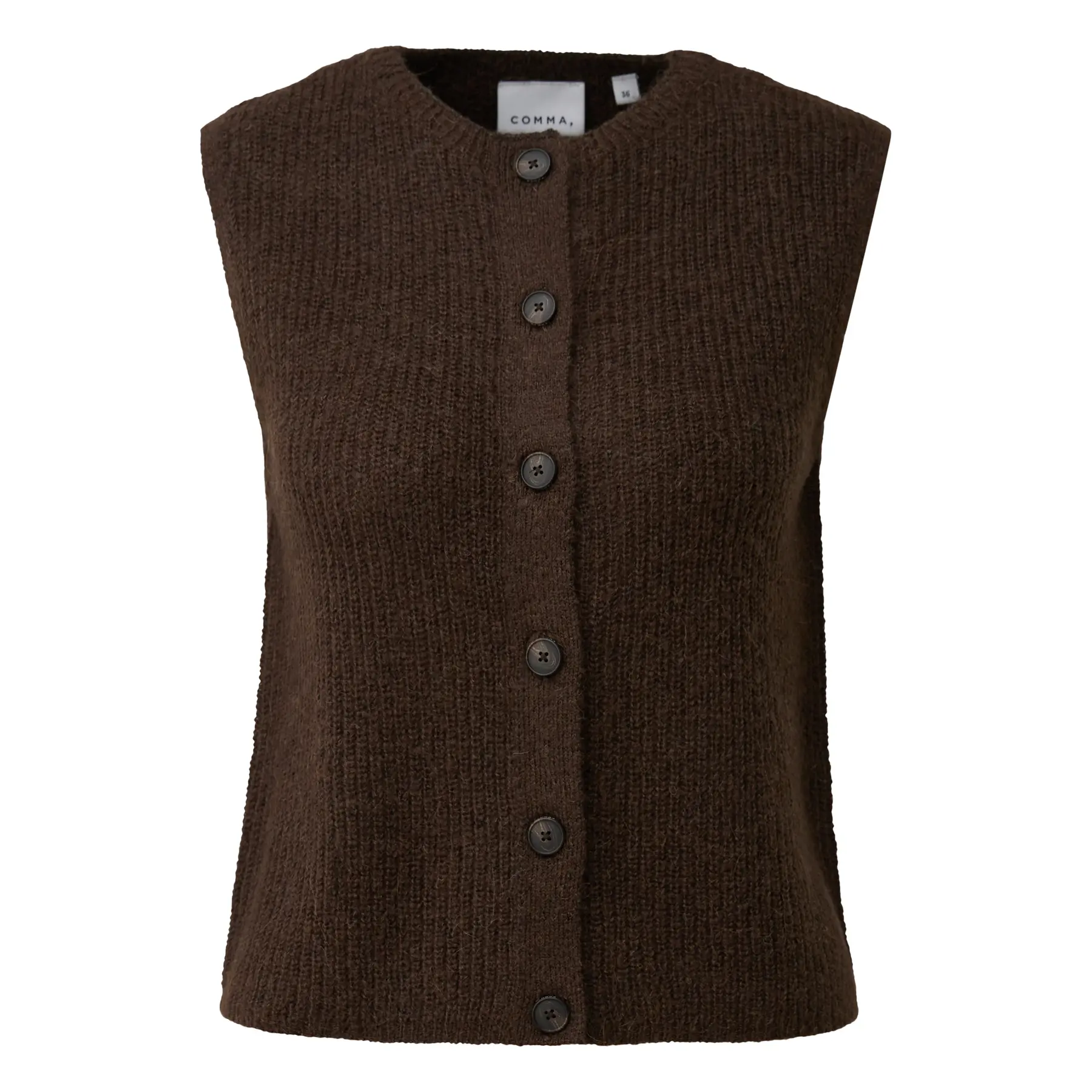 Ärmelloser Cardigan aus Alpaka-Mix für Frauen COMMA