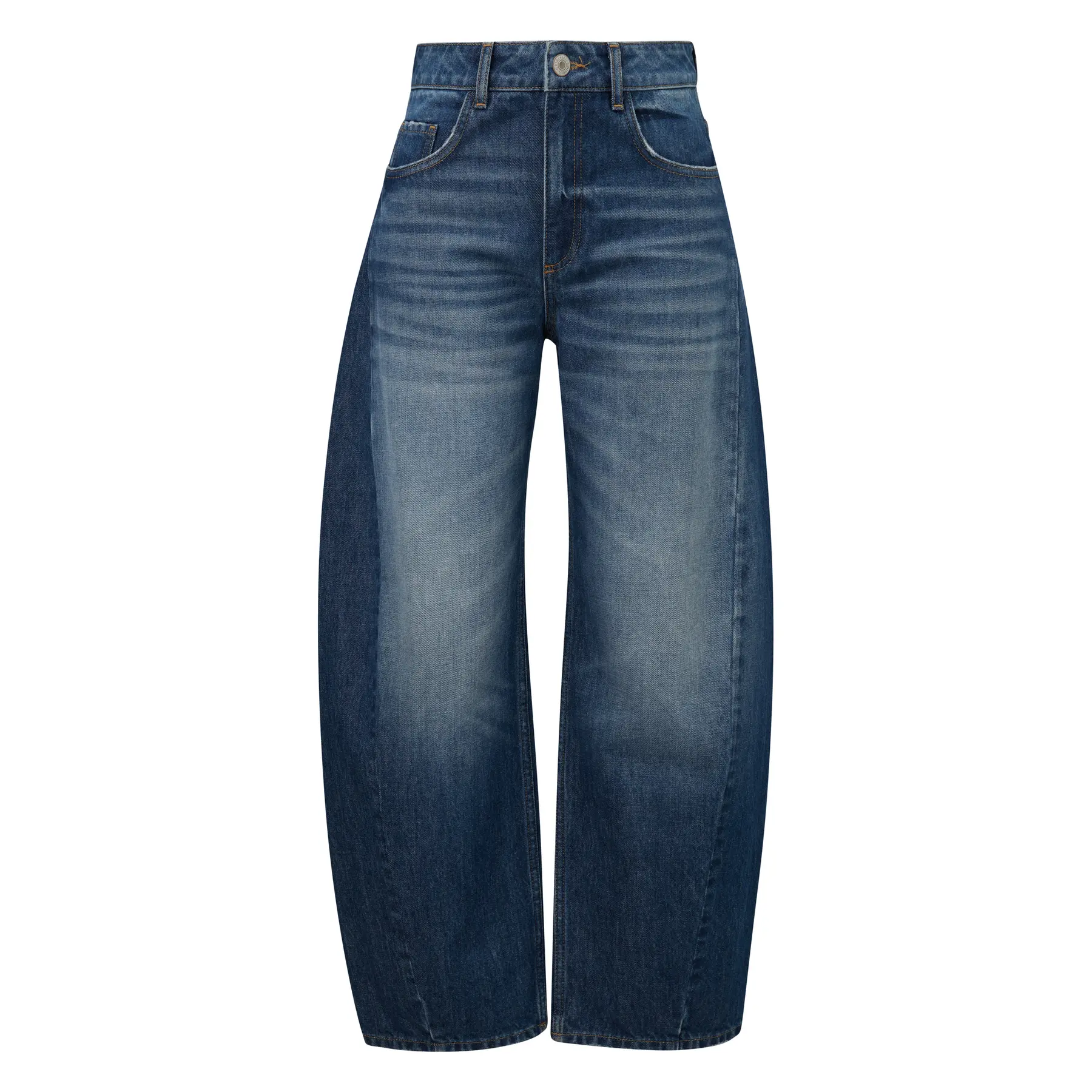 Damen Jeans Loose & Relaxed mit seitlichen Nähten mittel hoch COMMA