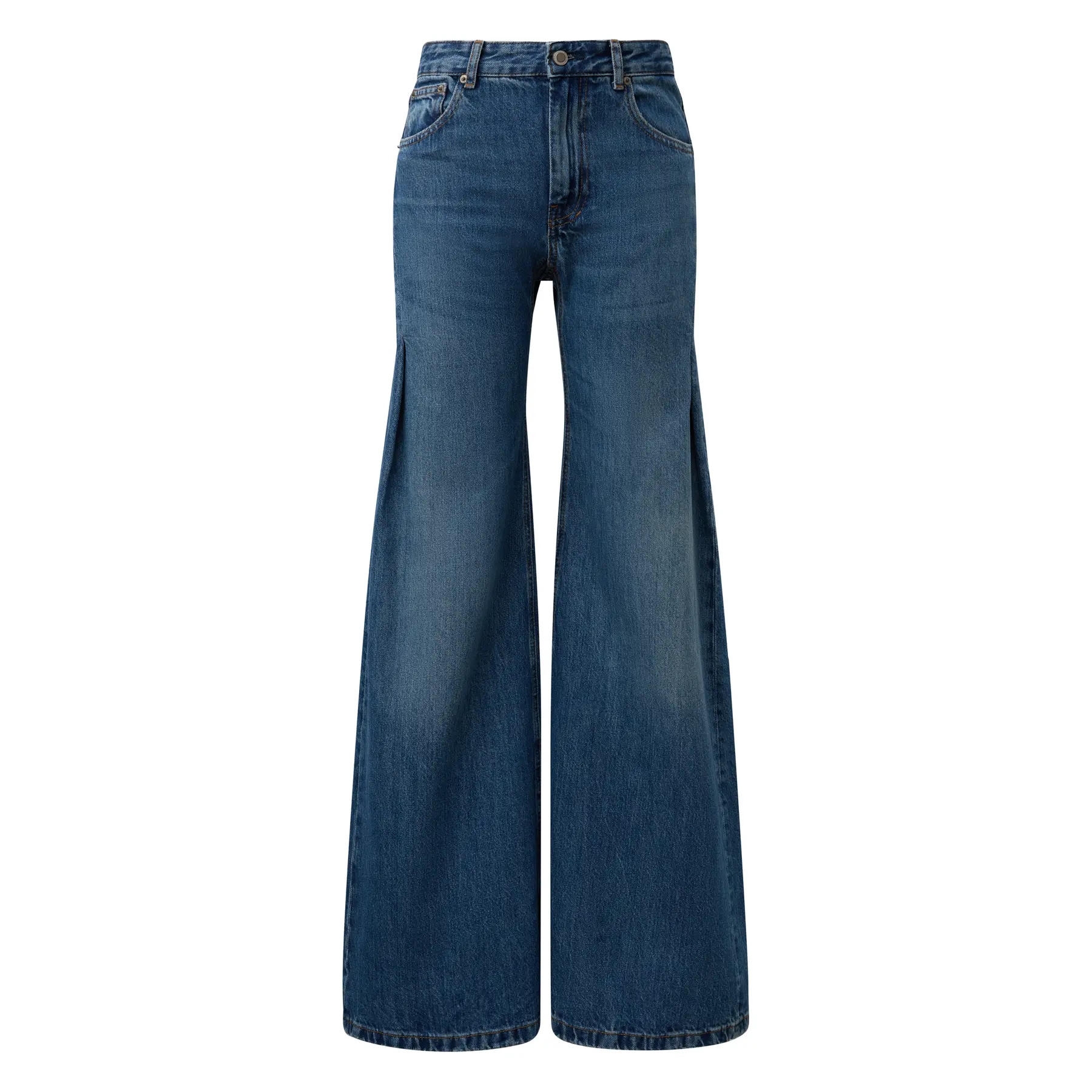 Tapered Jeans mit fünf Taschen hohe Taille Damen COMMA
