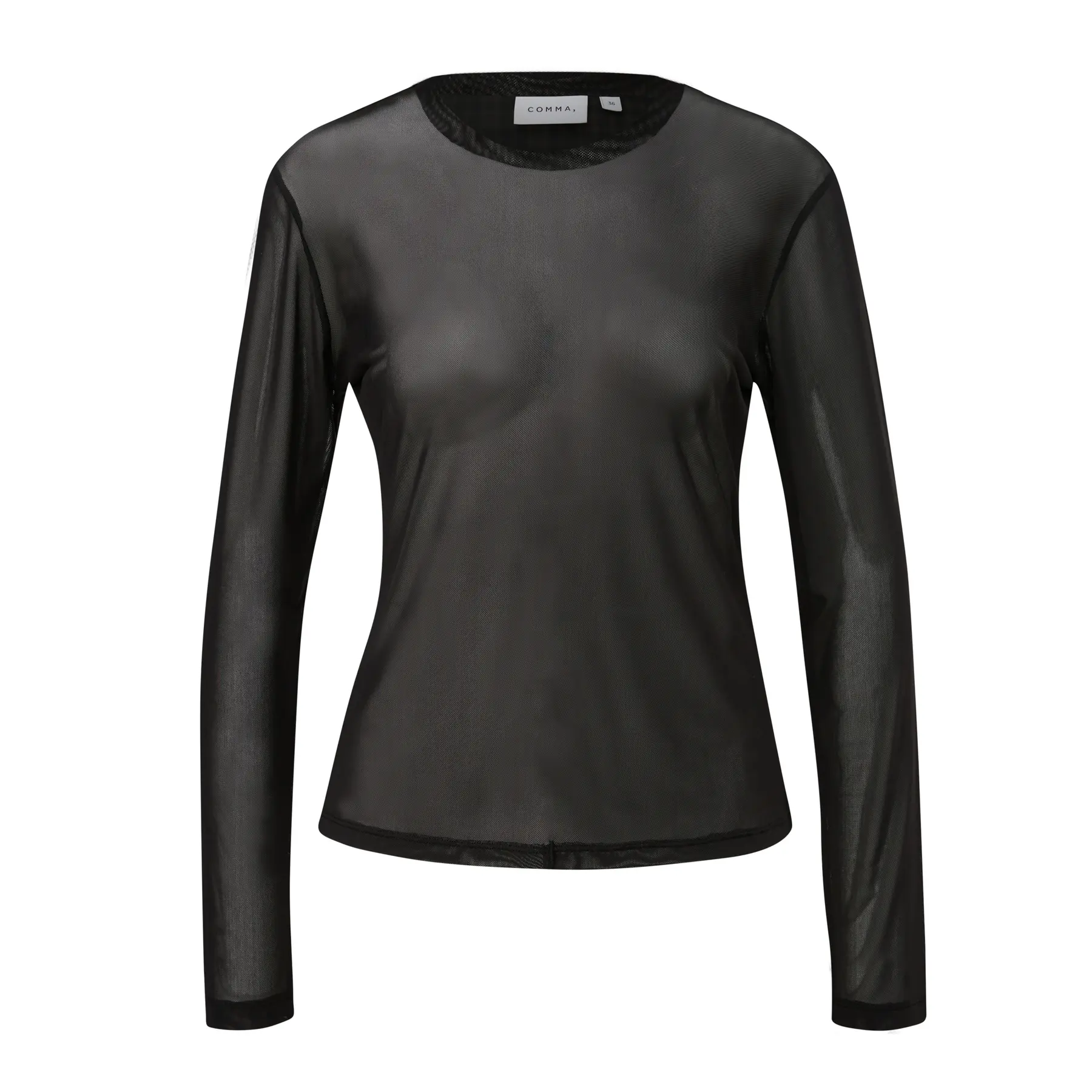 Dames lange mouwen gebreid T-shirt COMMA